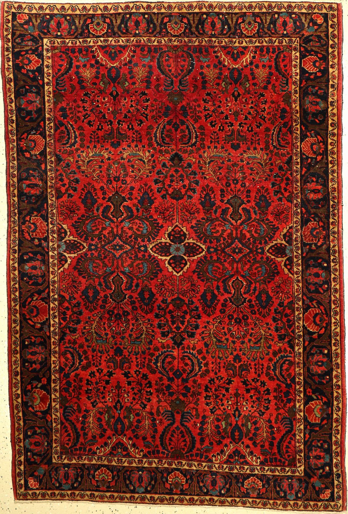 Sarogh antik (Us Re-Import), Persien, Ende 19.Jhd.,, Wolle auf Baumwolle, ca. 191 x 131 cm, EHZ: 3