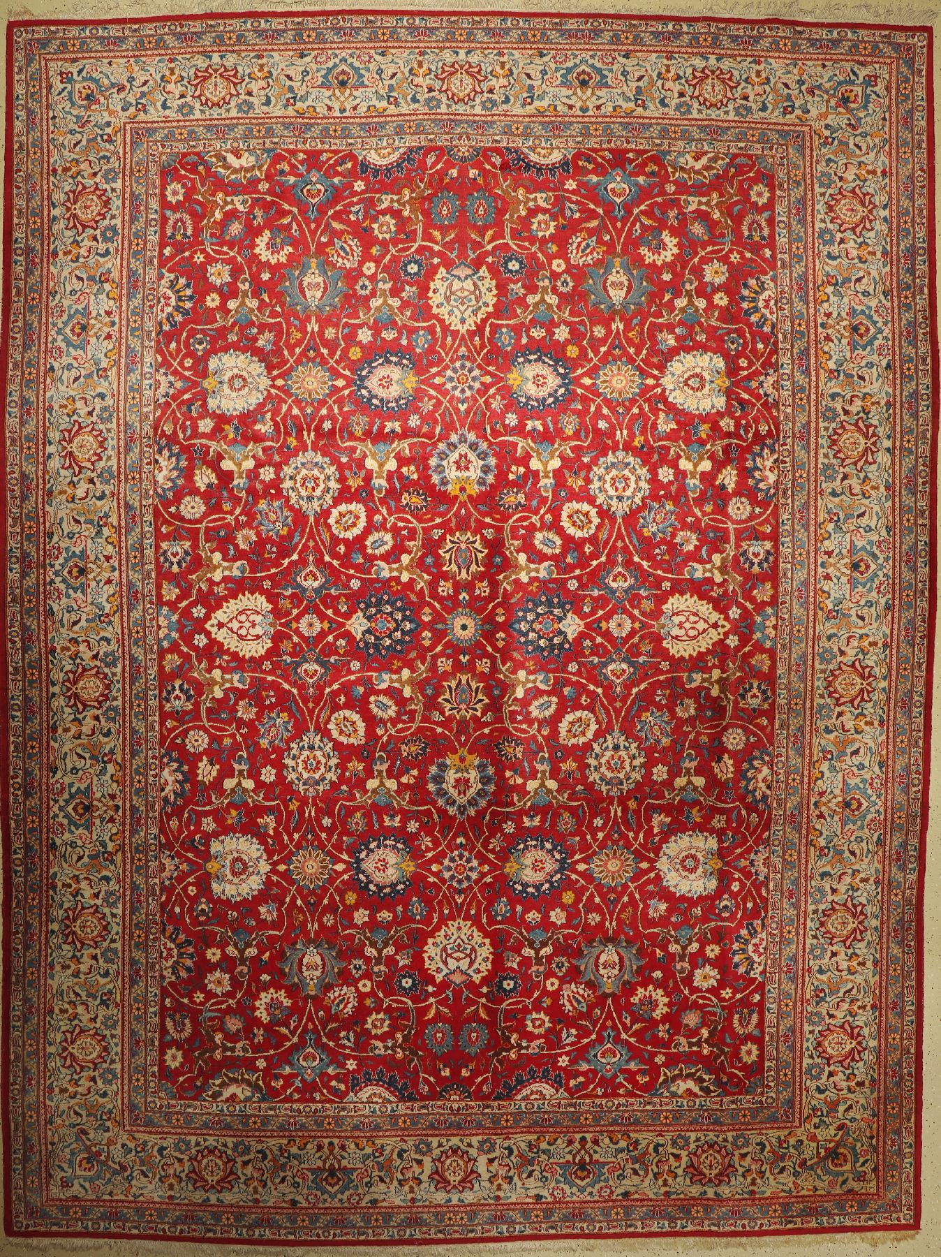 Keschan alt, Persien, ca. 60 Jahre, Wolle auf Baumwolle, ca. 437 x 325 cm, EHZ: 2-3