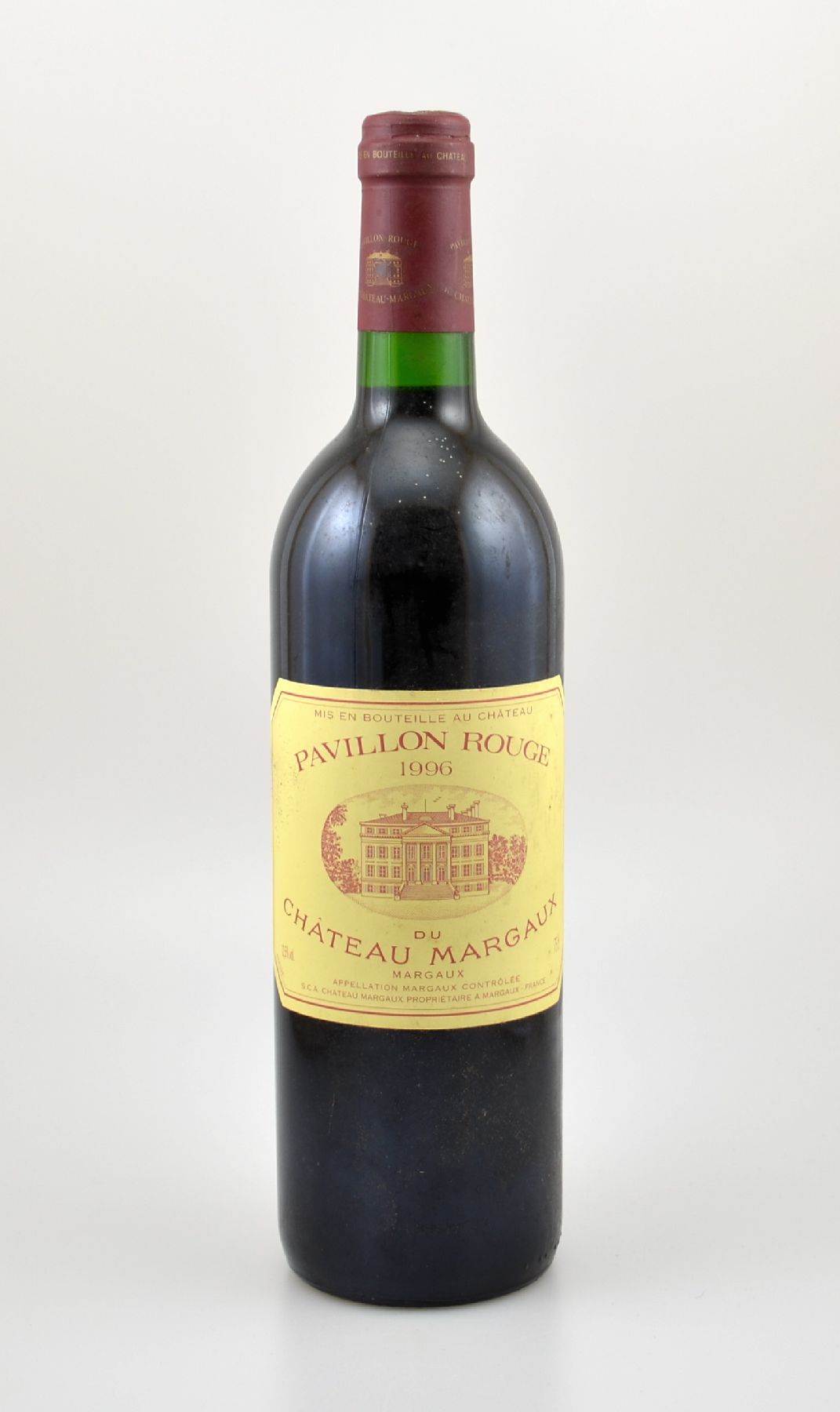 1 Flasche 1996 Pavillon Rouge du Chateau Margaux, Margaux, 2. Wein von Chateau Margaux, ca. 75 cl, 12,5 % Vol., Füllstand: ca. into neck, guter ...