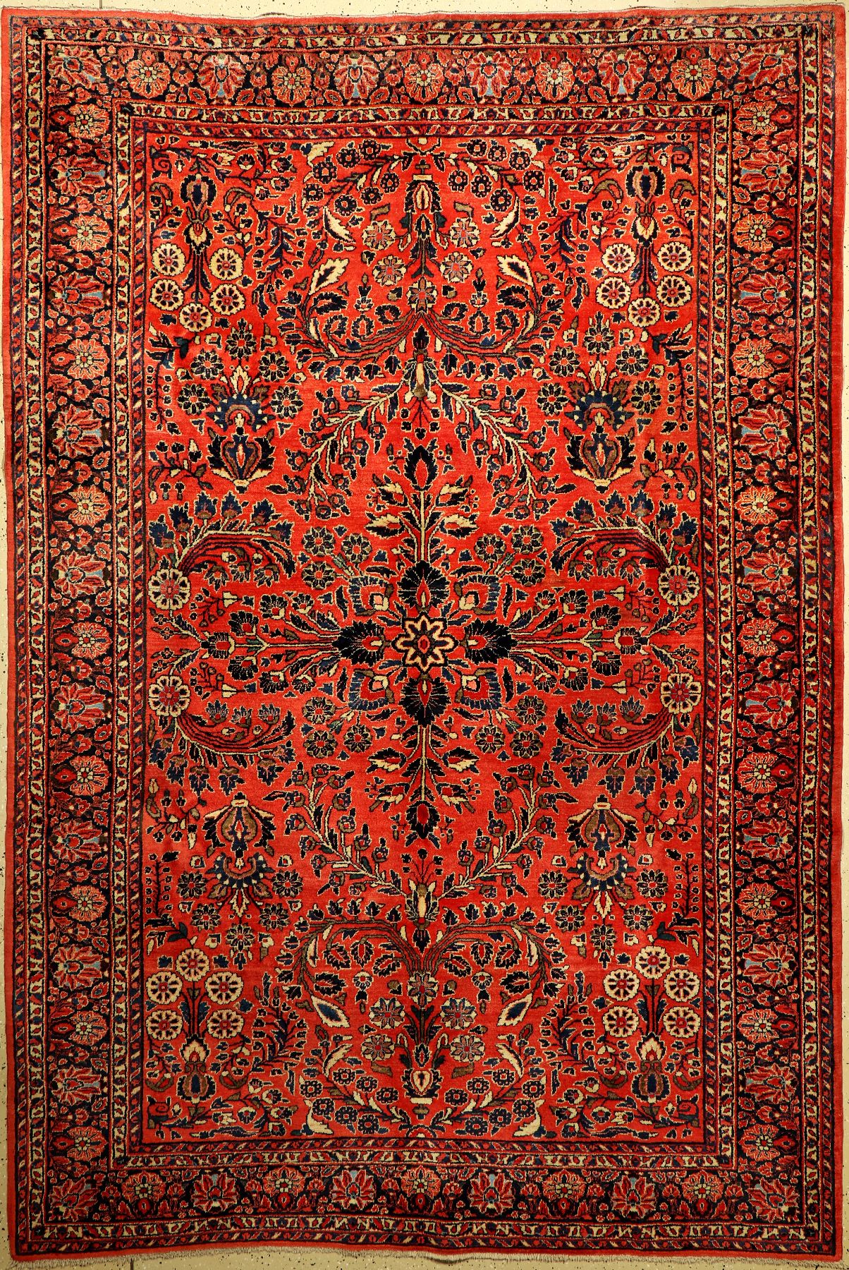 Sarogh antik (Us Re-Import), Persien, um 1900, Korkwolle, ca. 324 x 221 cm, EHZ: 2-3