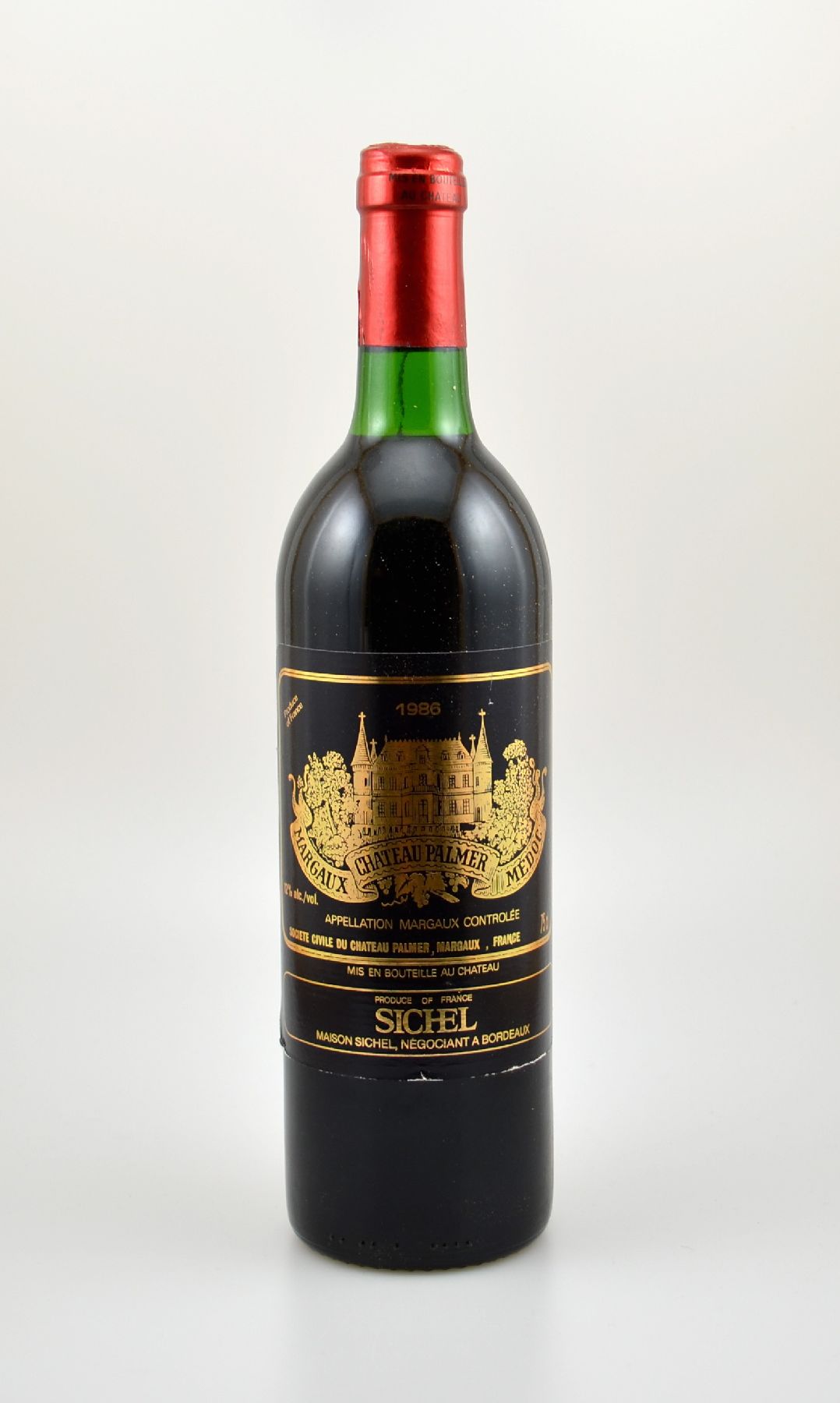 12 Flaschen 1986 Chateau Palmer, Margaux, je ca. 75 cl, 12 % Vol., Füllstände: je ca. top shoulder, unverkostet, in OHK, Provenienz: Aus einer ...