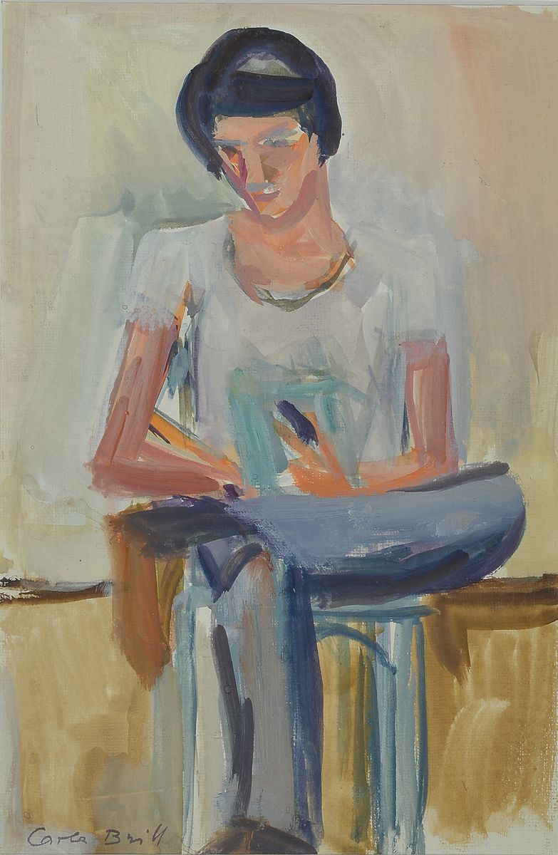 Carla Brill, 1906 - 1994, Studium an der Städelschen Kunstschule, Meisterschülerin von Max Beckmann, Rompreis der Preußischen Akademie, hier: ...