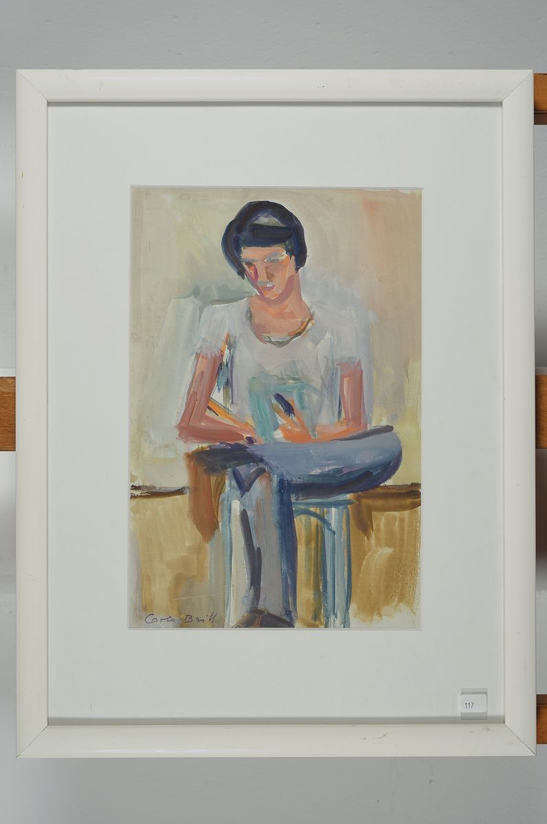 Detail k: Carla Brill, 1906 - 1994, Studium an der Städelschen Kunstschule, Meisterschülerin von Max Beckmann, Rompreis der Preußischen Akademie, hier: ...