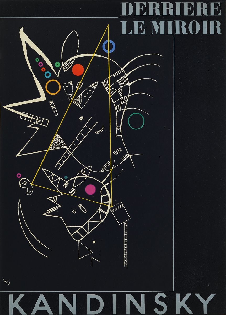 Detail b: Wassily Kandinsky, 1866-1944, 4-Farblithografien, Mourlot Maeght Paris , je PP ca. 49,5x40 cm