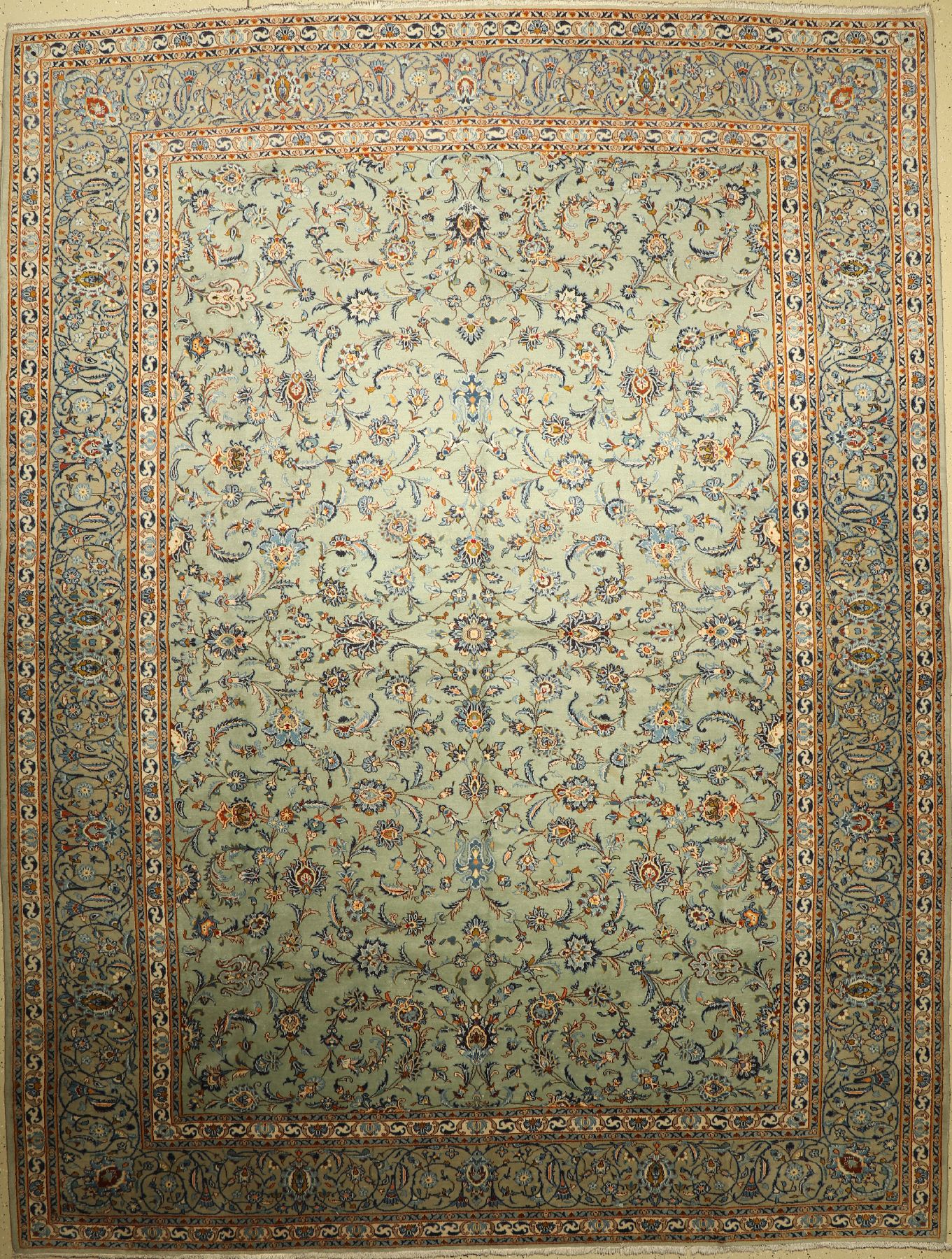 Keschan, Persien, ca. 40 Jahre, Wolle auf Baumwolle, ca. 413 x 312 cm, EHZ: 2