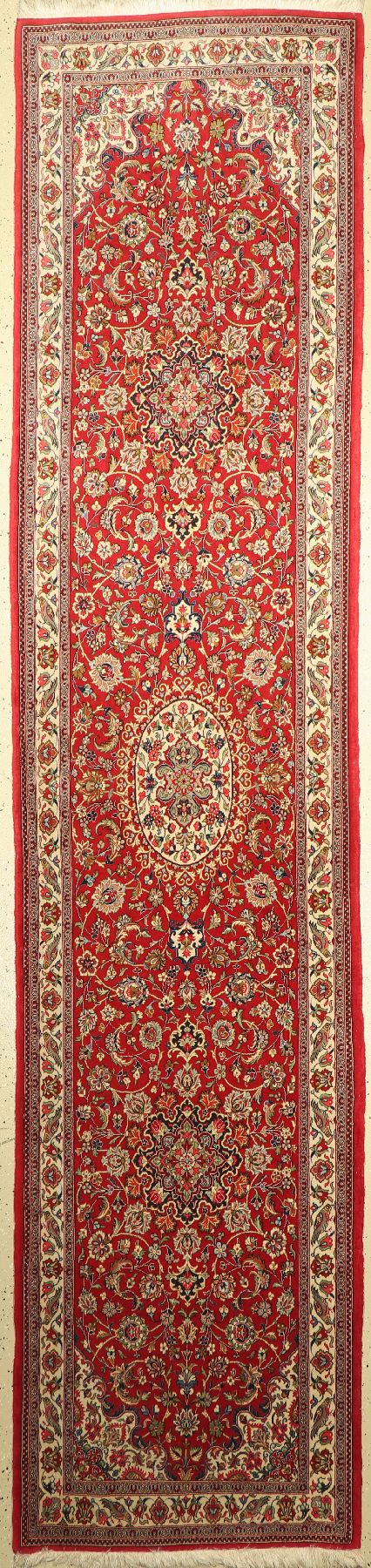 Ghom Kork alt, Persien, ca. 40 Jahre, Korkwolle, ca. 403 x 91 cm, EHZ: 2