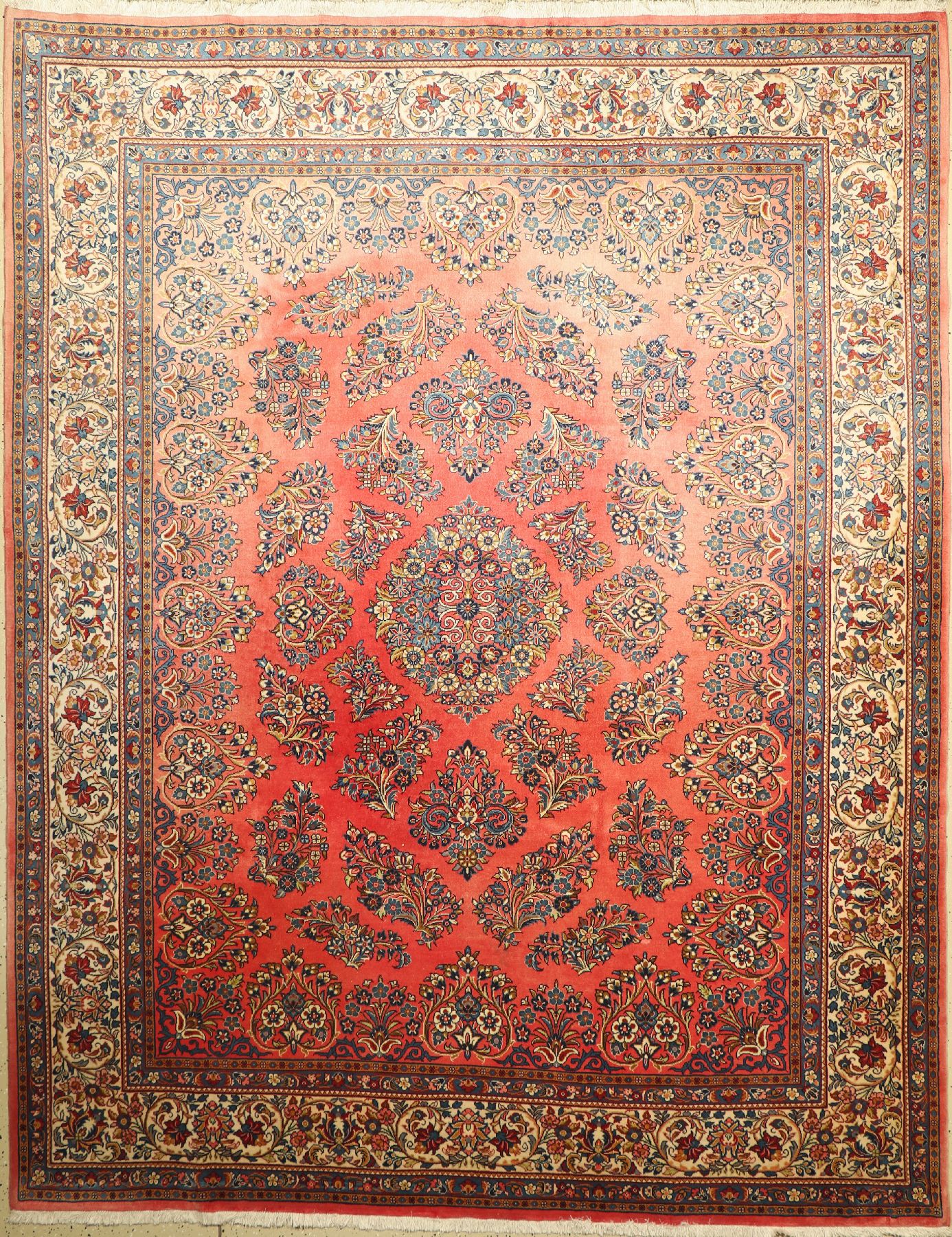 Sarogh alt, Persien, ca. 40 Jahre, Wolle auf Baumwolle, ca. 307 x 241 cm, EHZ: 2, verblaßt