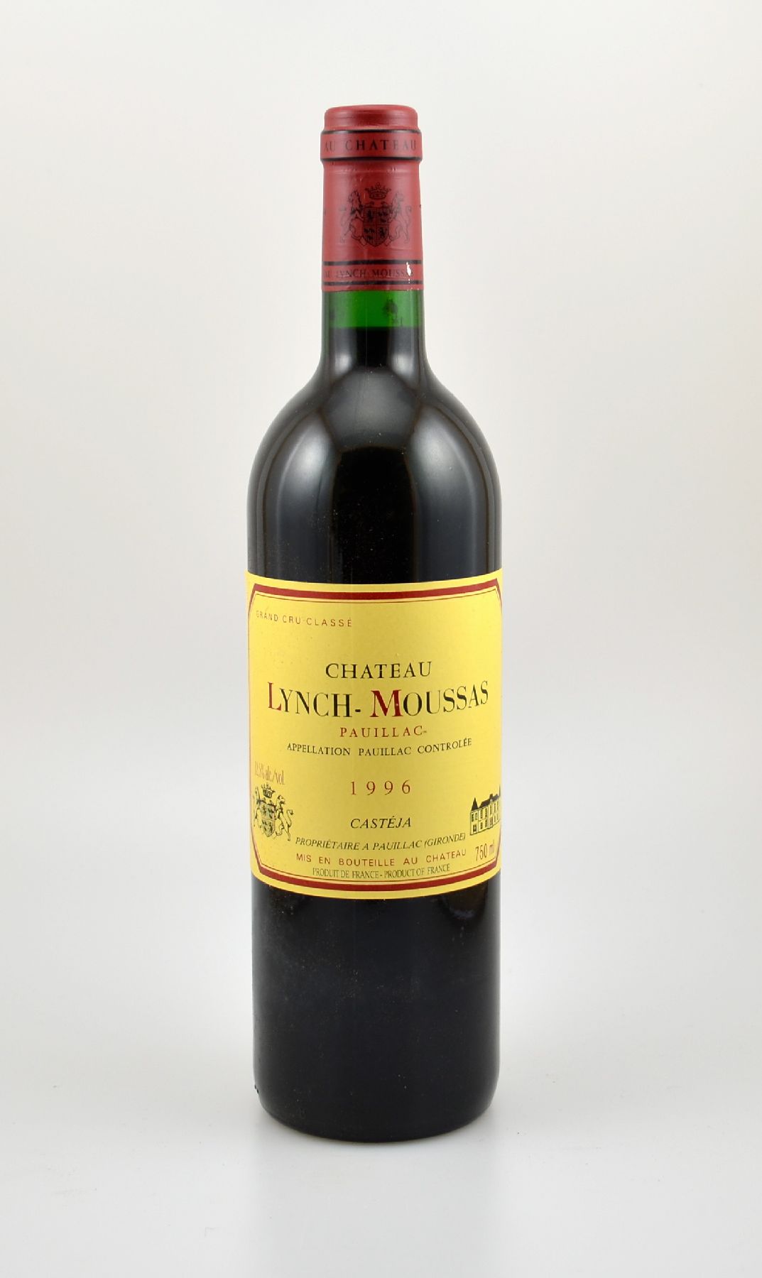 12 Flaschen 1996 Chateau Lynch-Moussas, Pauillac, je ca. 75 cl, 12,5 % Vol., Füllstände: je ca. into neck, gute Erhaltungszustände, unverkostet, ...