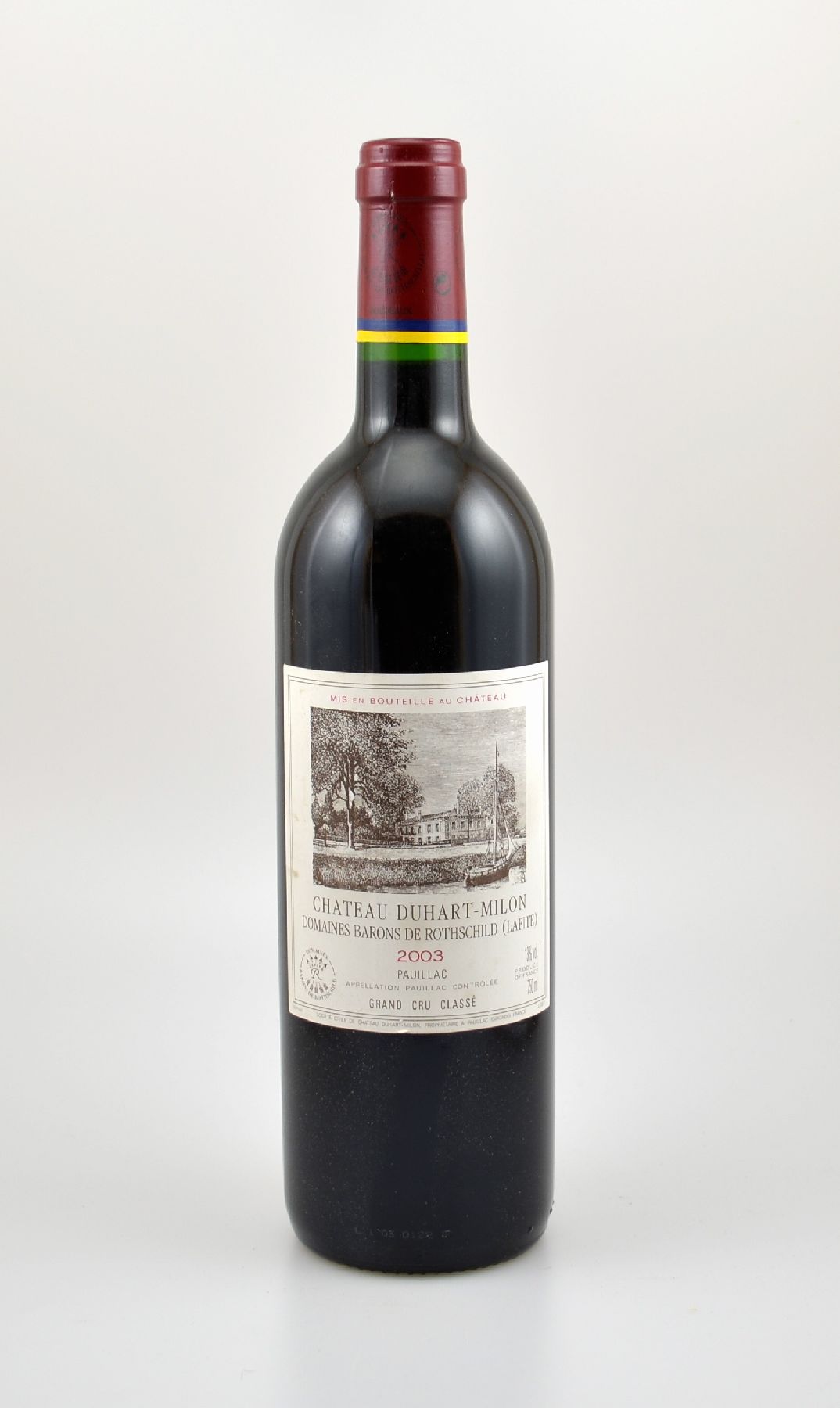 4 Flaschen 2003 Chateau Duhart-Milon Domains Barons de Rothschild (Lafite), Pauillac, je ca. 75 cl, 13 % Vol., Füllstände: je ca. into neck, ...