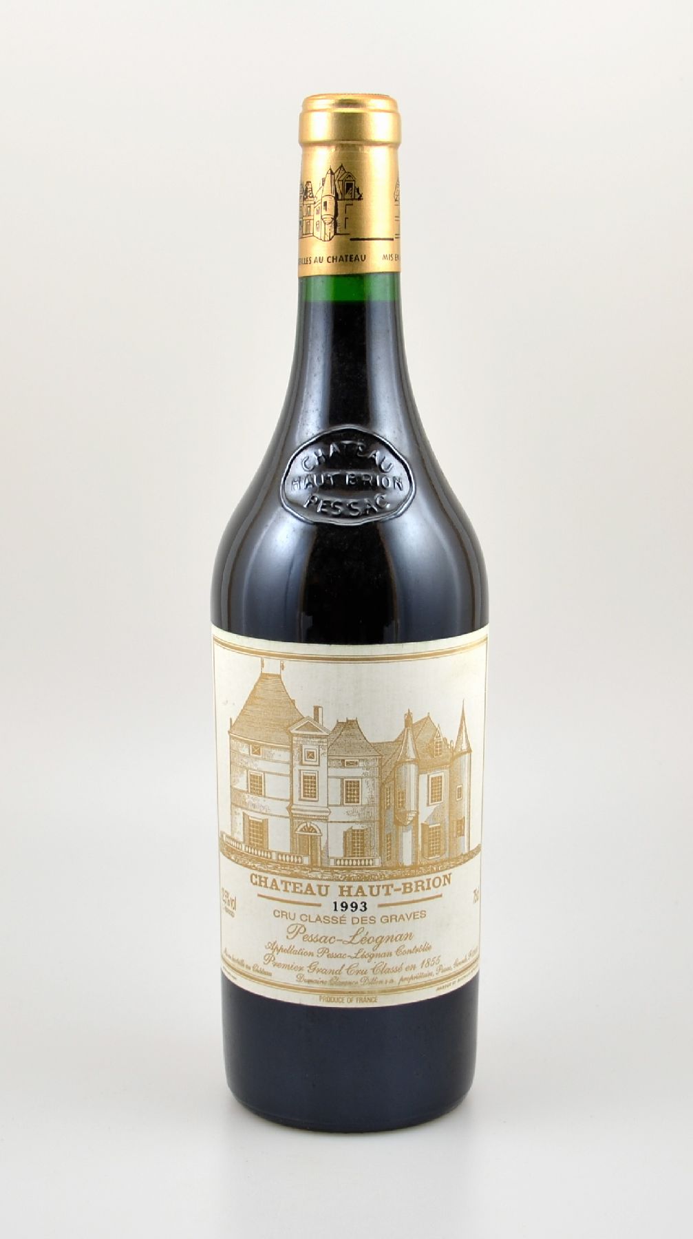 1 Flasche 1993 Chateau Haut-Brion, Pessac-Leognan, Premier Grand Cru Classe, ca. 75 cl, 13 % Vol., Abstand zwischen Kapsel und Wein: ca. 0,5 cm, ...