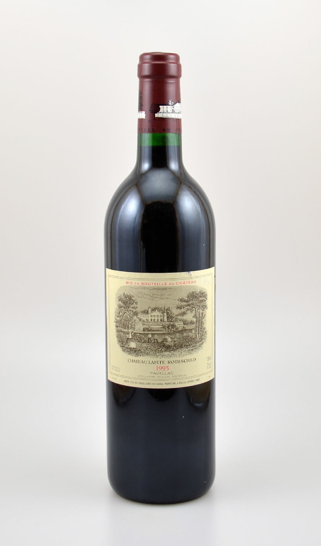 1 Flasche 1995 Chateau Lafite Rothschild, Pauillac, Premier Grand Cru Classe, ca. 75 cl, 13 % Vol., Füllstand: ca. into neck, guter ...