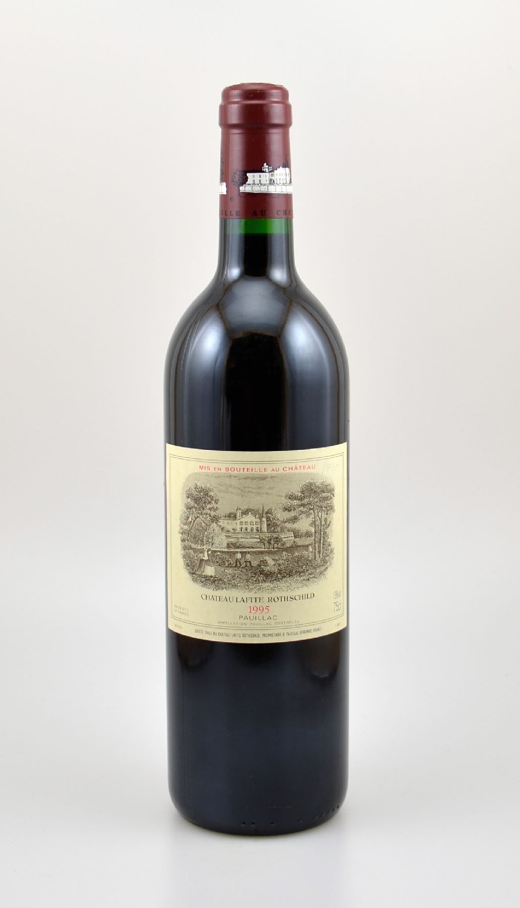 1 Flasche 1995 Chateau Lafite Rothschild, Pauillac, Premier Grand Cru Classe, ca. 75 cl, 13 % Vol., Füllstand: ca. into neck, guter ...