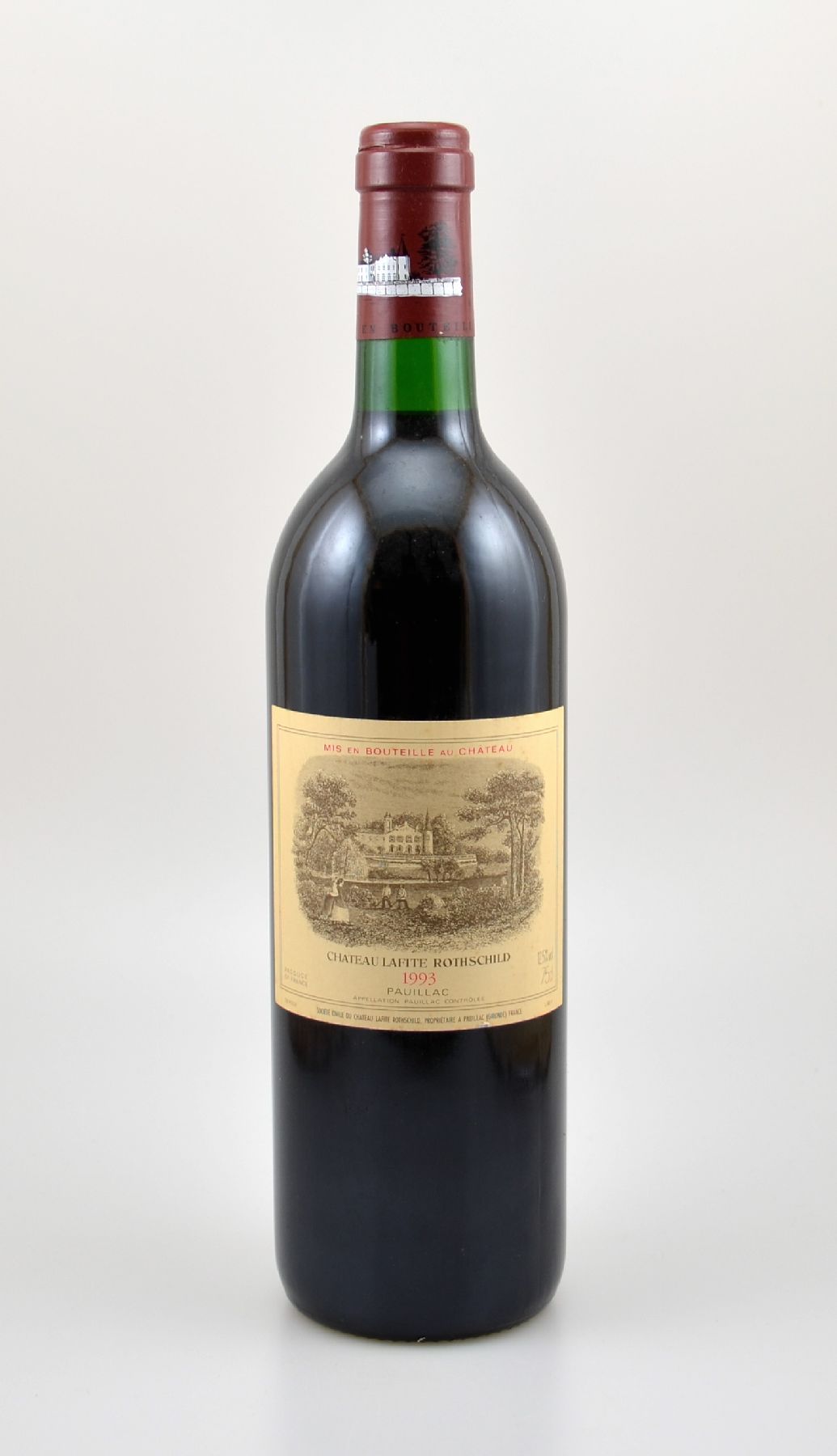 1 Flasche 1993 Chateau Lafite Rothschild, Pauillac, Premier Grand Cru Classe, ca. 75 cl, 13 % Vol., Füllstand: ca. into neck, guter ...