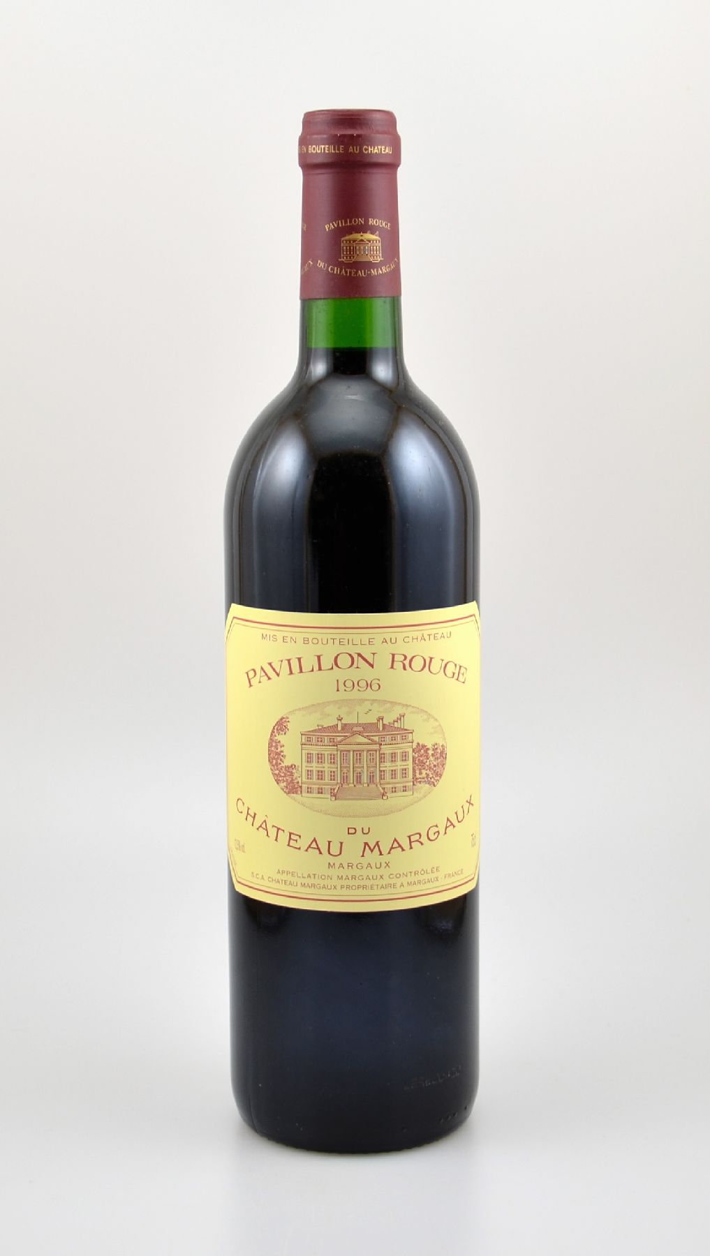 1 Flasche 1996 Pavillon Rouge du Chateau Margaux, Margaux, 2. Wein von Chateau Margaux, ca. 75 cl, 12,5 % Vol., Füllstand: ca. into neck, guter ...