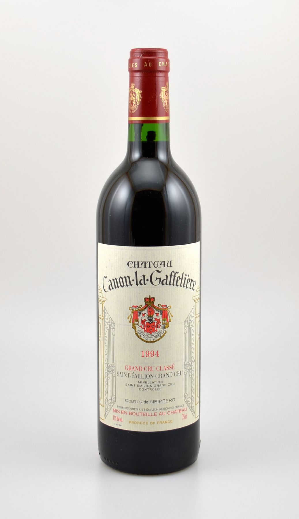 12 Flaschen 1994 Chateau Canon la Gaffeliere , Saint-Emilion, Grand Cru Classe, je ca. 75 cl, 12,5 % Vol., Füllstände: je ca. into neck, ...