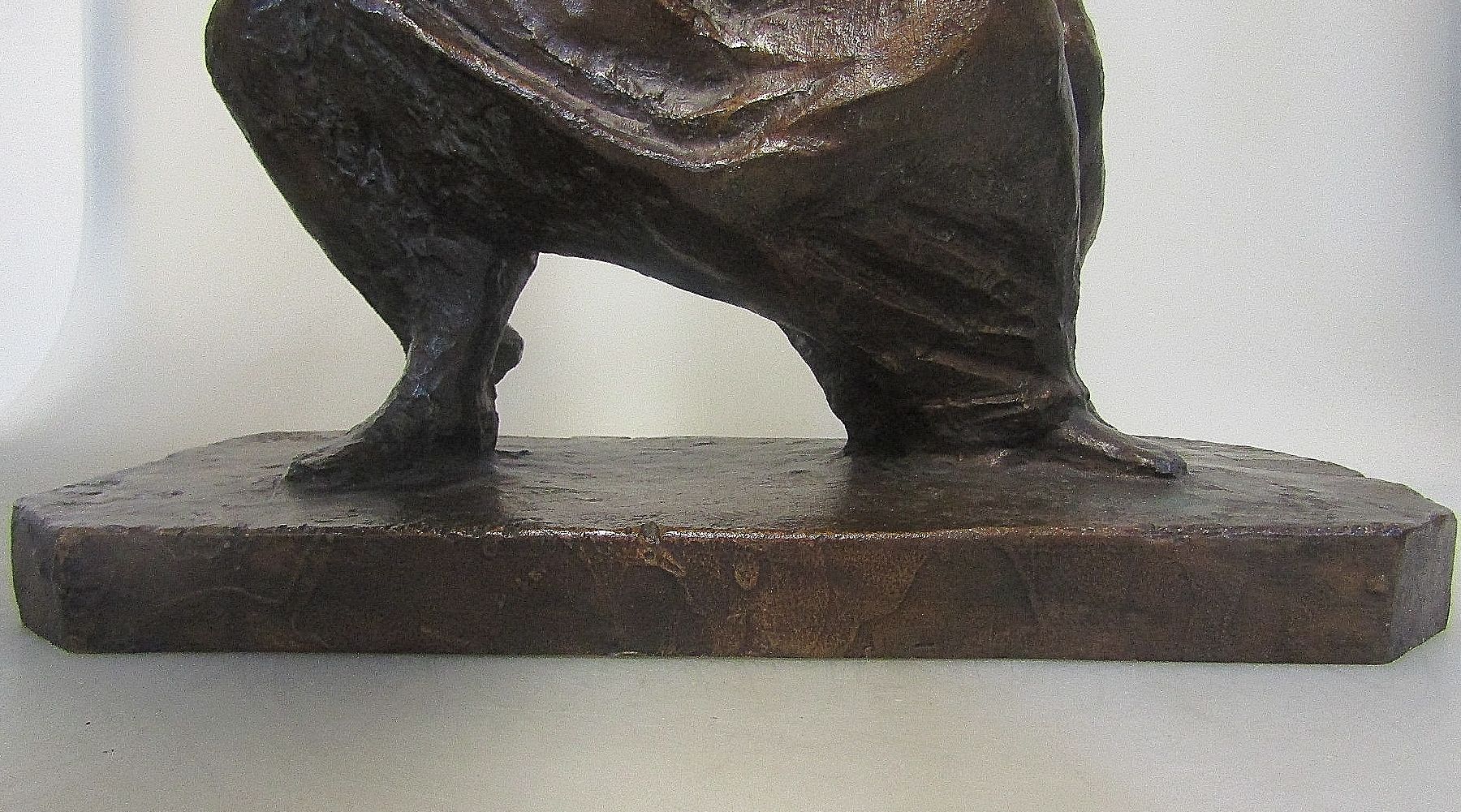 Detail b: Georg Kolbe, 1877-1947, Titel: Mann und Weib, miteinander ringend, Bronze, Monogr. "GK", Giesserstempel H. Noack Berlin, inkl. Expertise ...
