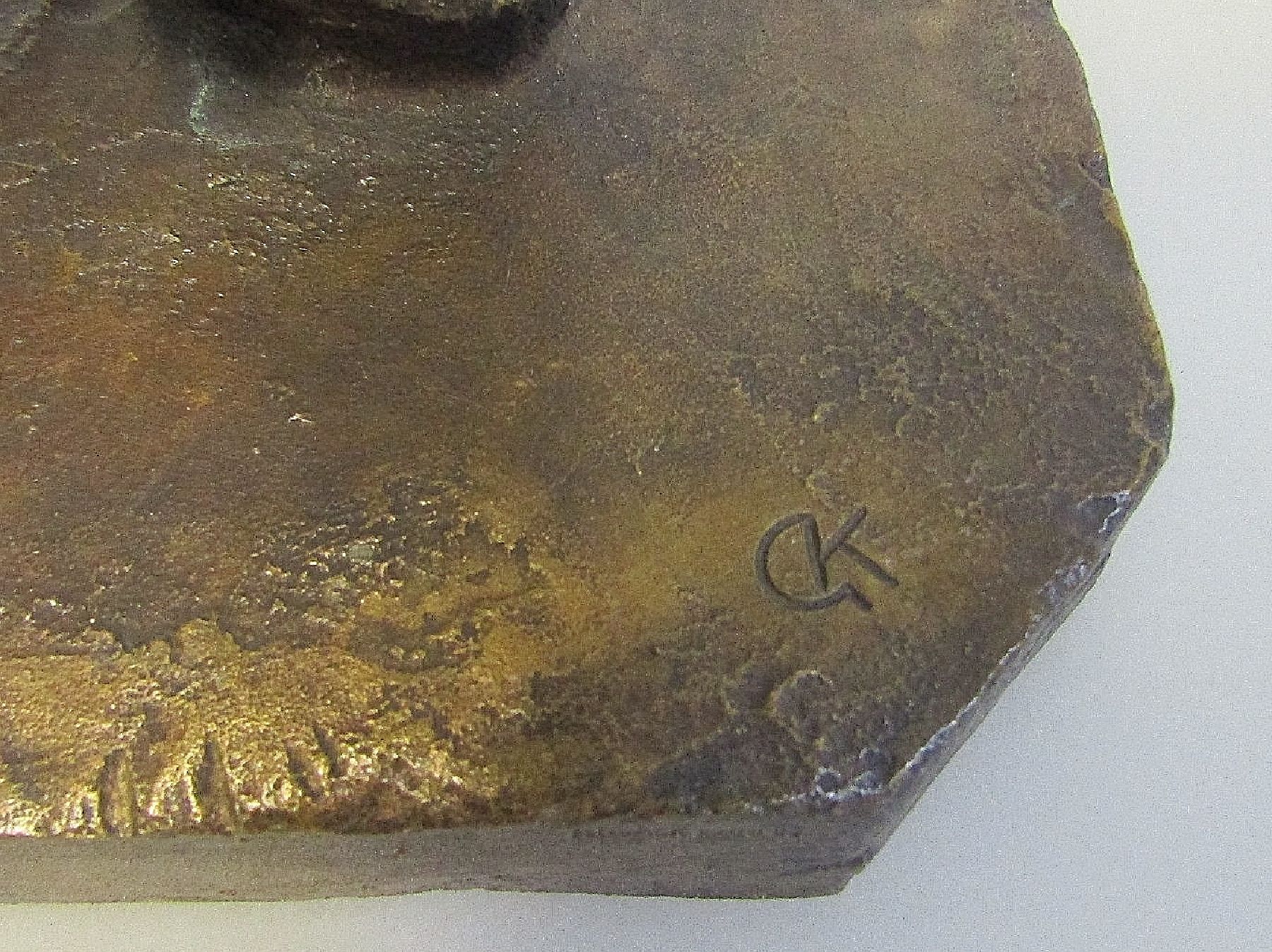 Detail d: Georg Kolbe, 1877-1947, Titel: Mann und Weib, miteinander ringend, Bronze, Monogr. "GK", Giesserstempel H. Noack Berlin, inkl. Expertise ...