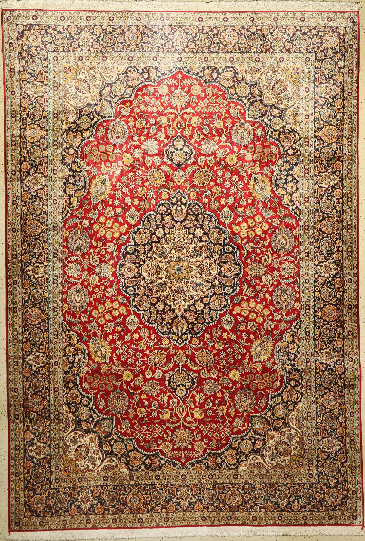 Kaschmir, Indien, ca. 30 Jahre, Baumwolle, ca. 308 x 212 cm, EHZ: 2