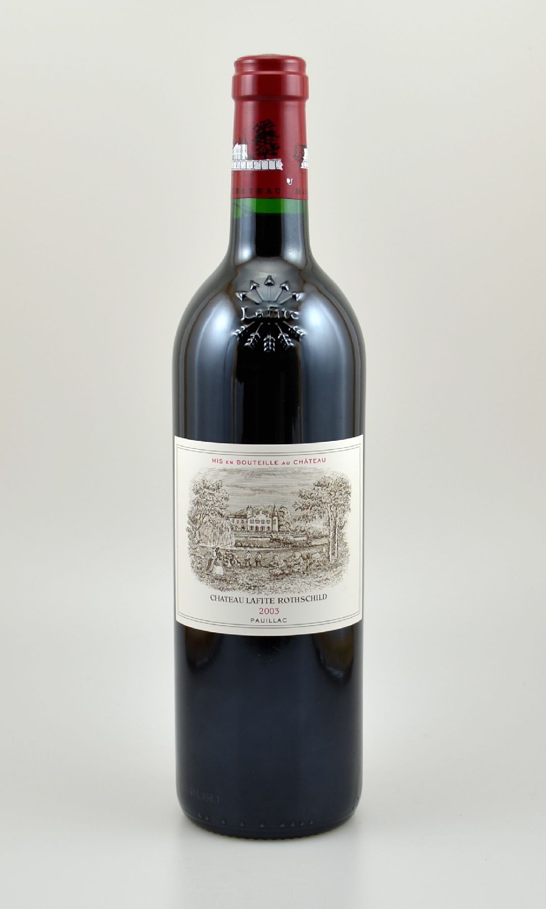 1 Flasche 2003 Chateau Lafite Rothschild, Pauillac, Premier Grand Cru Classe, 75 cl, 12,5 % Vol., Füllstand: into neck, hervorragender ...