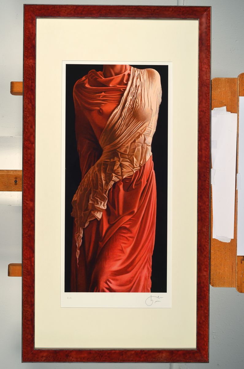 Detail k: Willi Kissmer, geb. 1951, Farbsiebdruck, handsigniert und bez. e.a., ca. 54x24cm, PP, u.Gl., R. ca. 84x44cm, R,