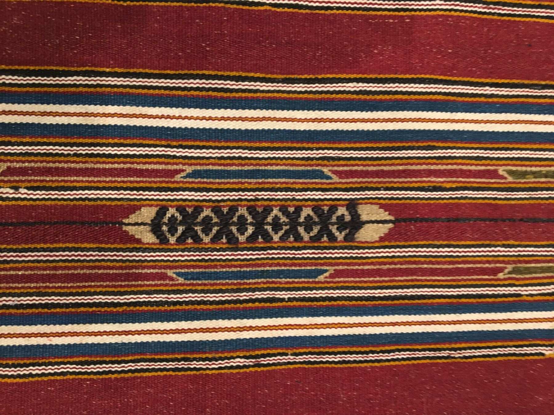 Detail h: 1 Paar Aleppo "Kelims" alt (Mit Metallbrokat), Syrien, um 1920, Wolle mit Metall gewebt auf Wolle. 1 Paar Kelims aus Aleppo mit typischen ...