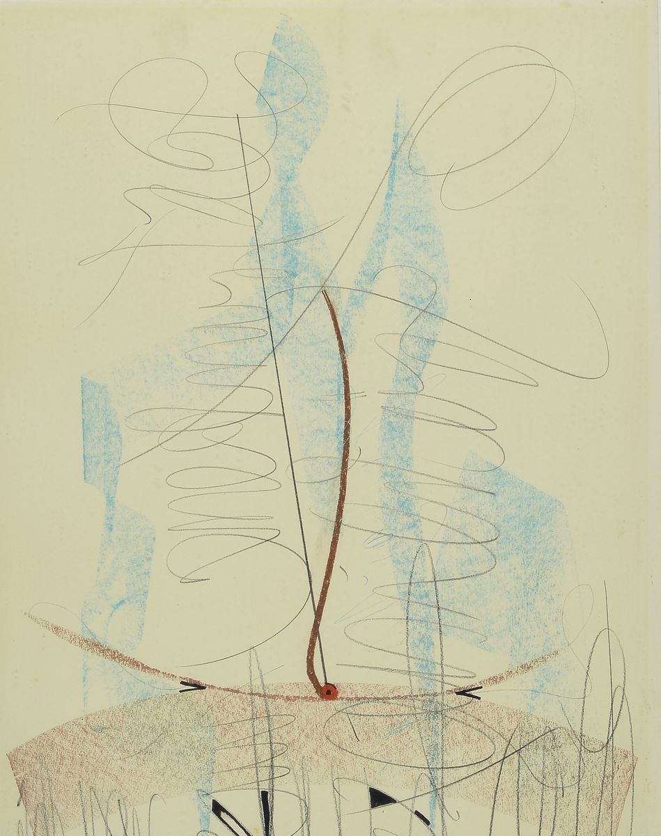 Detail b: Walter Mellmann, 1910-2001, Serie aus 9 Grafiken, alle handsigniert, teils in Spiegelschrift, aus den 1980er Jahre, alle u.Gl., R.