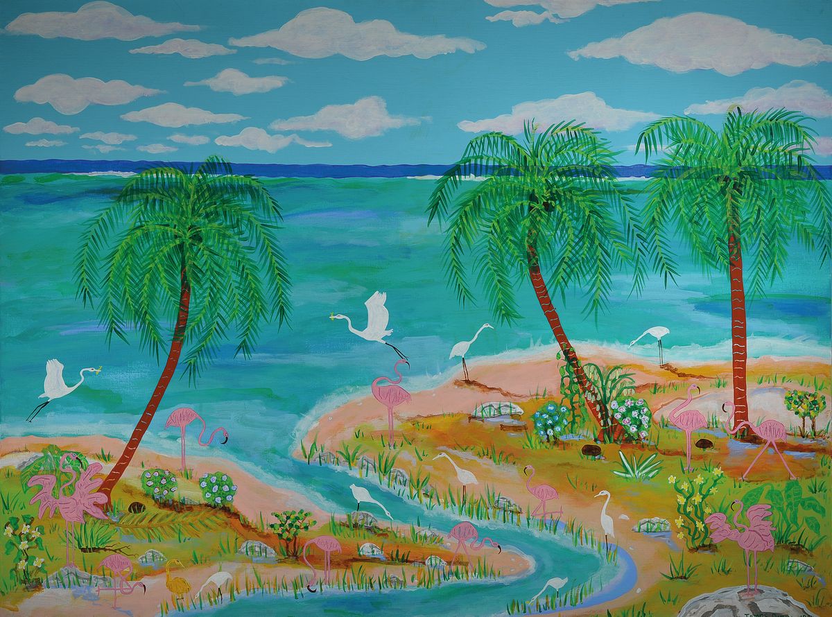 James Rizzi, 1950-2011, "Unrizzi", ein Werk welches James Rizzi in seinen eigenen "4-Wänden" in seinem Sommerhaus in den ...