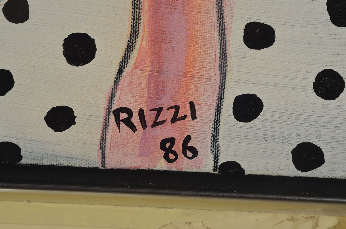 Detail a: James Rizzi, 1950-2011, Titel: Smelly Fingers, Acryl/Lwd, 1986, signiert Motiv ca. 76x50 cm, Rahmen ca. 78x53,5 cm