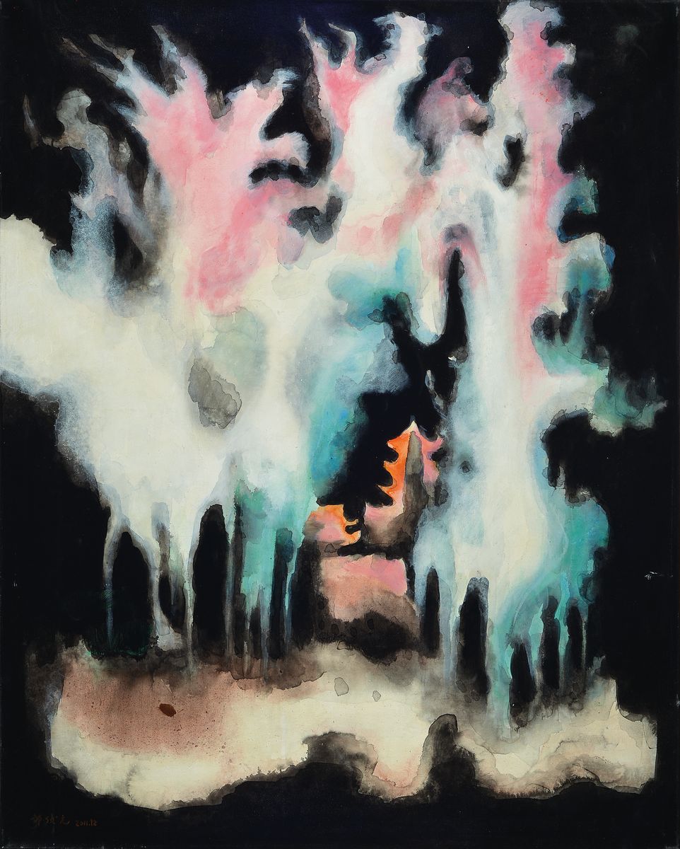 Zou Junyuan, geb.1944, Öl/Lwd, sign., dat. 2011, ca. 100x80 cm