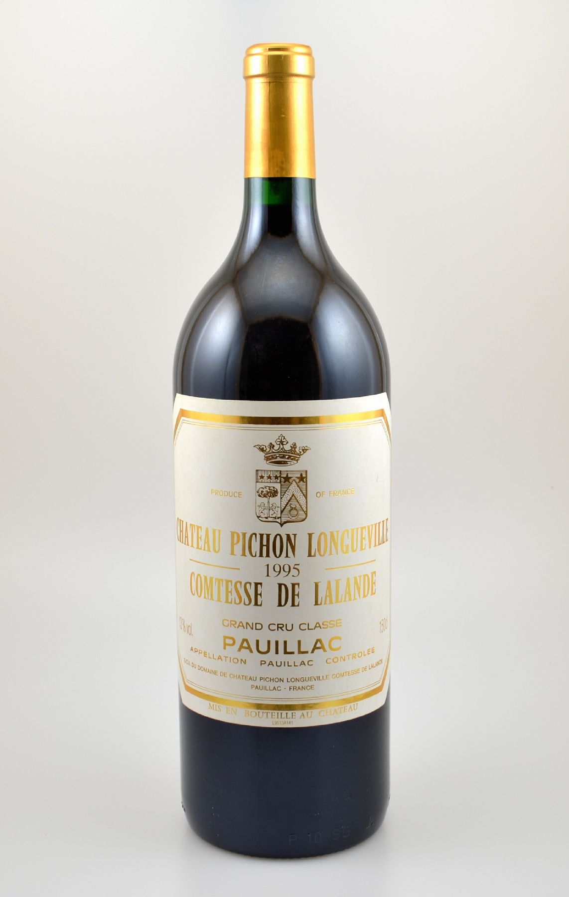 1 Magnumflasche 1995 Chateau Pichon Longueville Comtesse de Lalande, Pauillac, ca. 150 cl, 13 % Vol., Füllstand: into neck, hervorragender ...