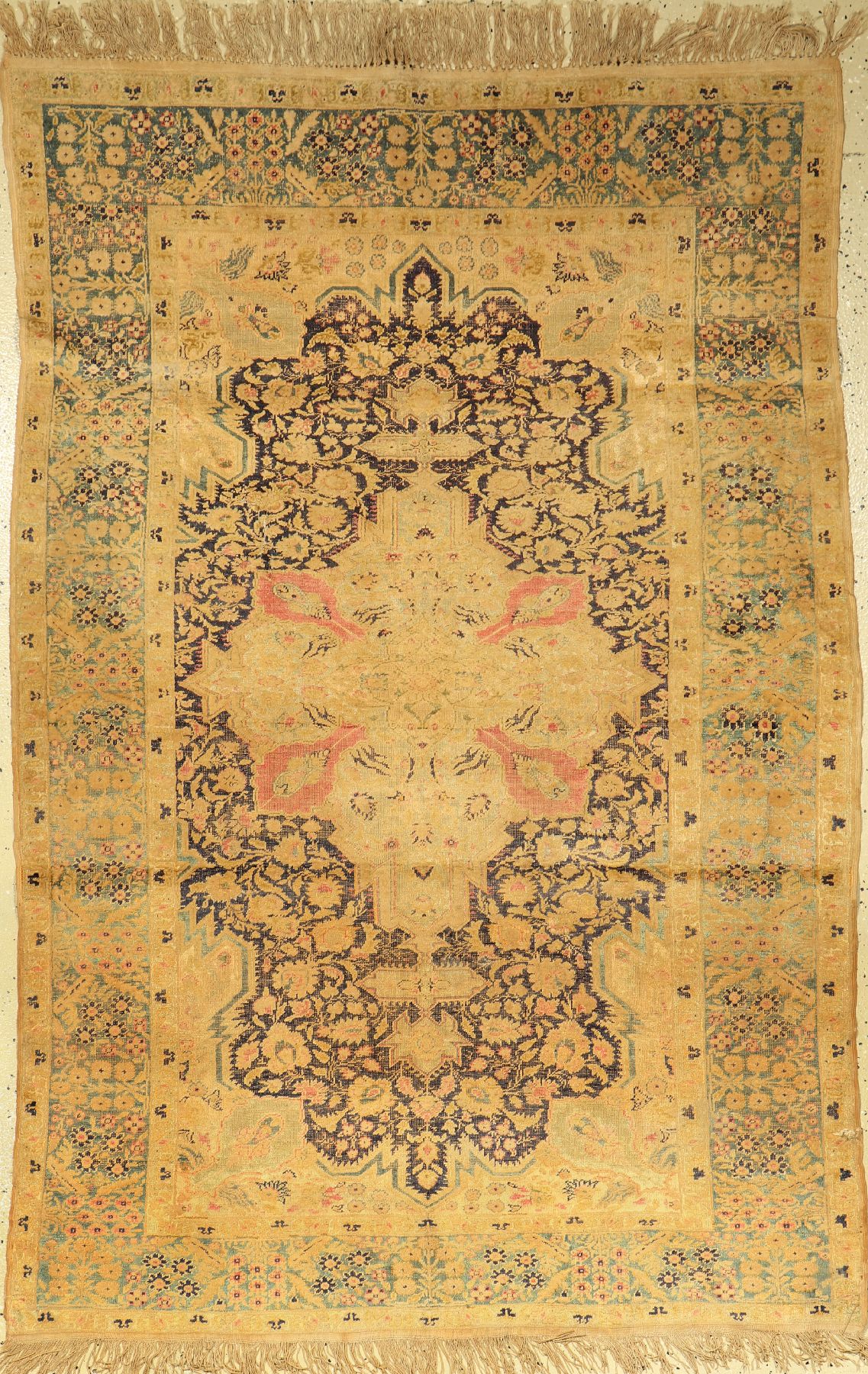 Kaisery "Flosh" antik, Türkei, um 1890, Flosh, ca. 180 x 120 cm, EHZ: 5 Risse, Löcher