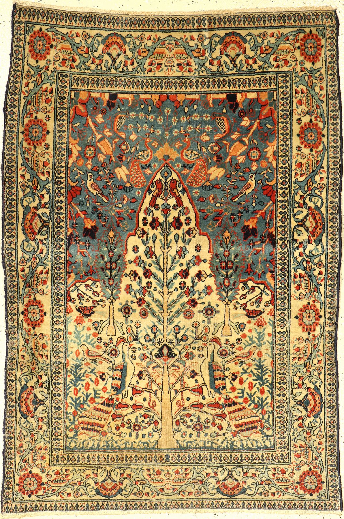 Täbriz antik, Persien, um 1900, Wolle auf Baumwolle, ca. 139 x 96 cm, EHZ: 3