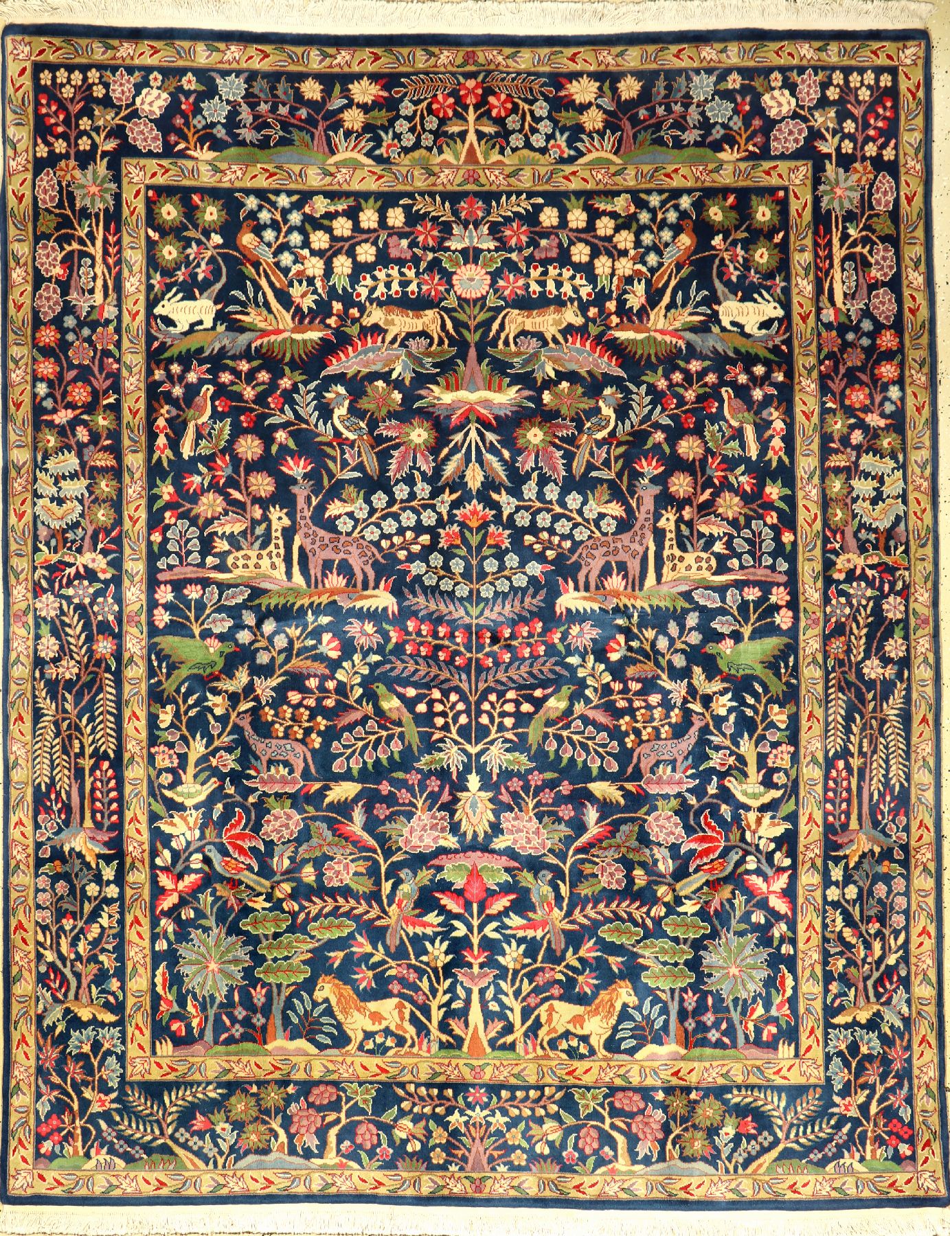 Yazd-Sherkat alt, Persien, ca. 60 Jahre, Korkwolle, ca. 252 x 202 cm, EHZ: 2
