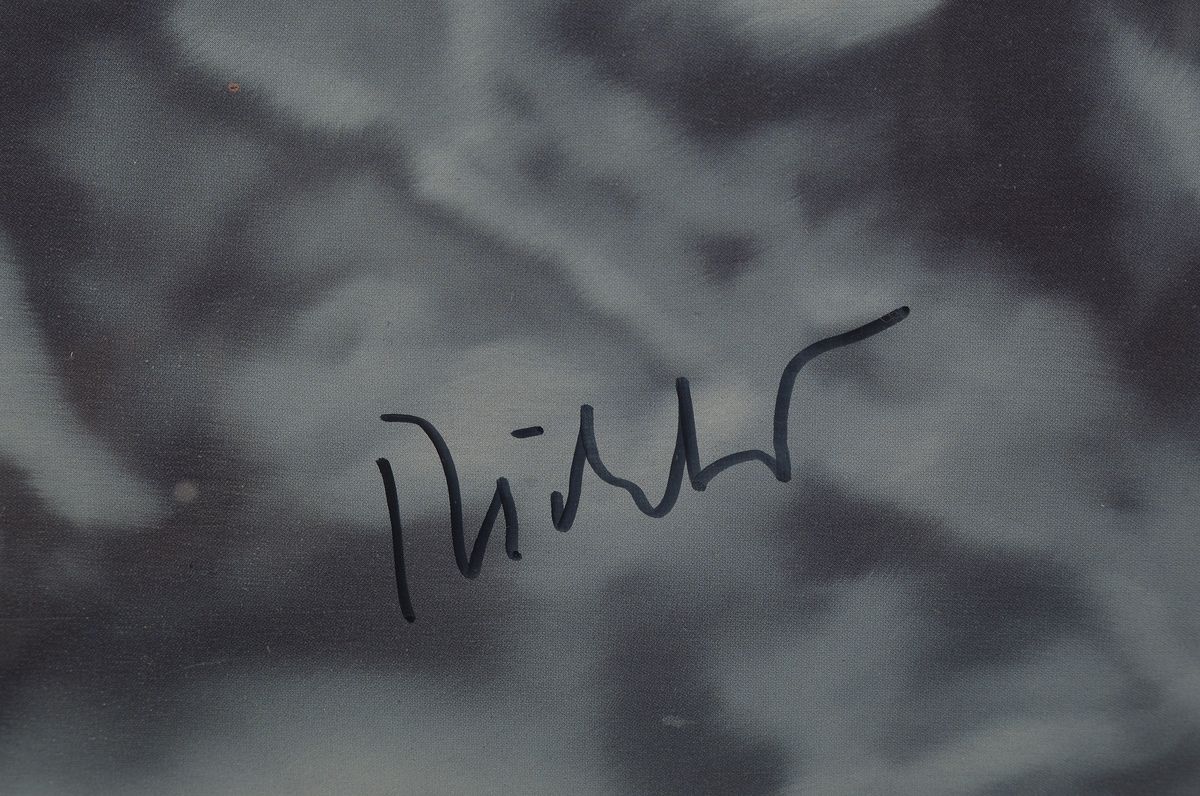 Detail a: Gerhard Richter, geb. 1932, Lovers in the forest, Offset-Litho auf leichtem Karton, handsigniert, limit. Auflage von 500, WVZ Richter Nr. 122, Hrsg. ...