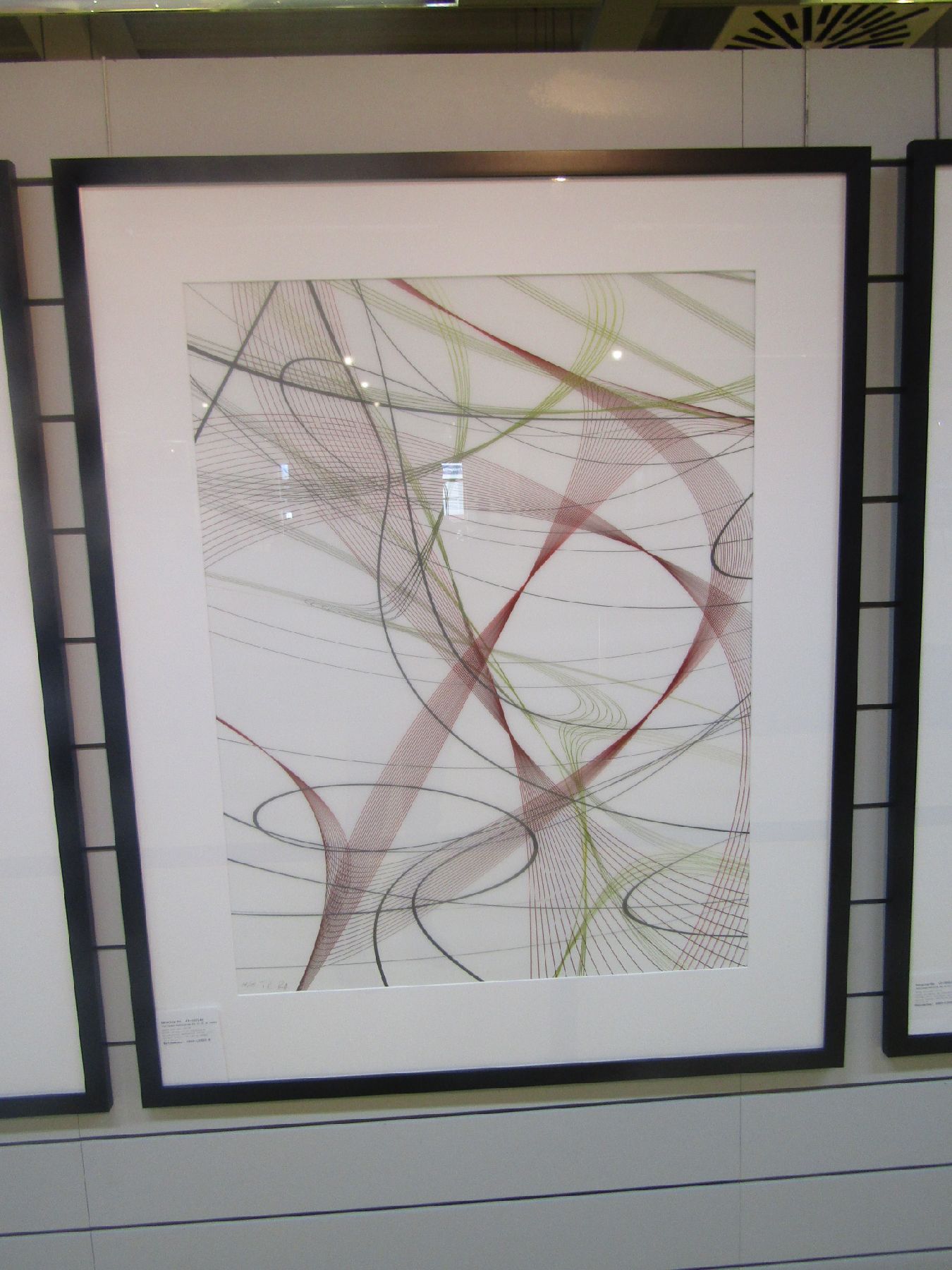 Detail c: Thomas Ruff, geb. 1958, Zycles, Ditoneprint auf transparenter Polyesterfolie, handsigniert und num. 11/15 aus 2014, Blattgr. 100 x 80 cm, Rahmen: 130 ...
