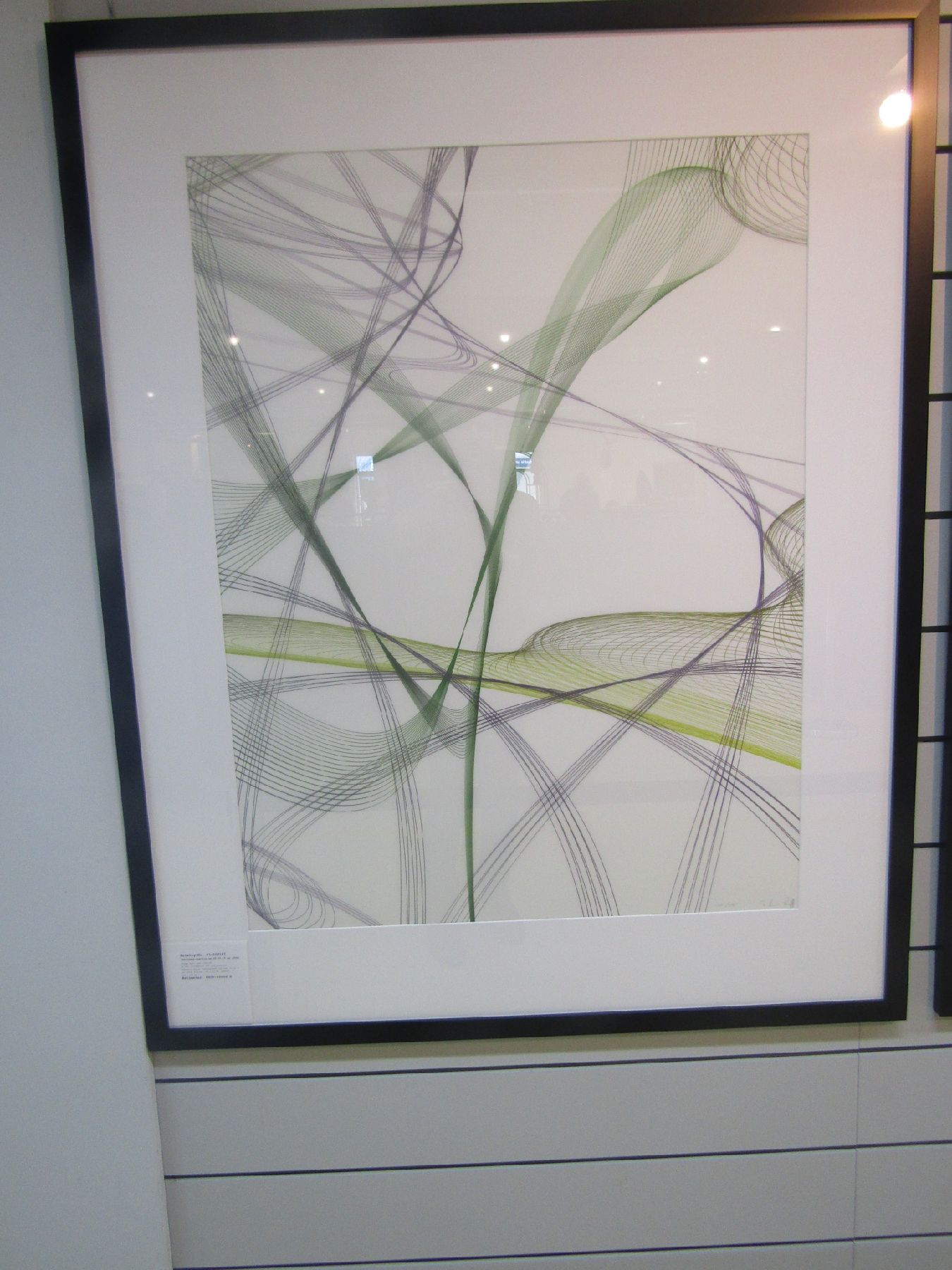 Detail c: Thomas Ruff, geb. 1958, Zycles, Ditoneprint auf transparenter Polyester Folie, handsigniert und num. 11/15 aus 2014, Blattgr. 100 x 80 cm, Rahmen: ...
