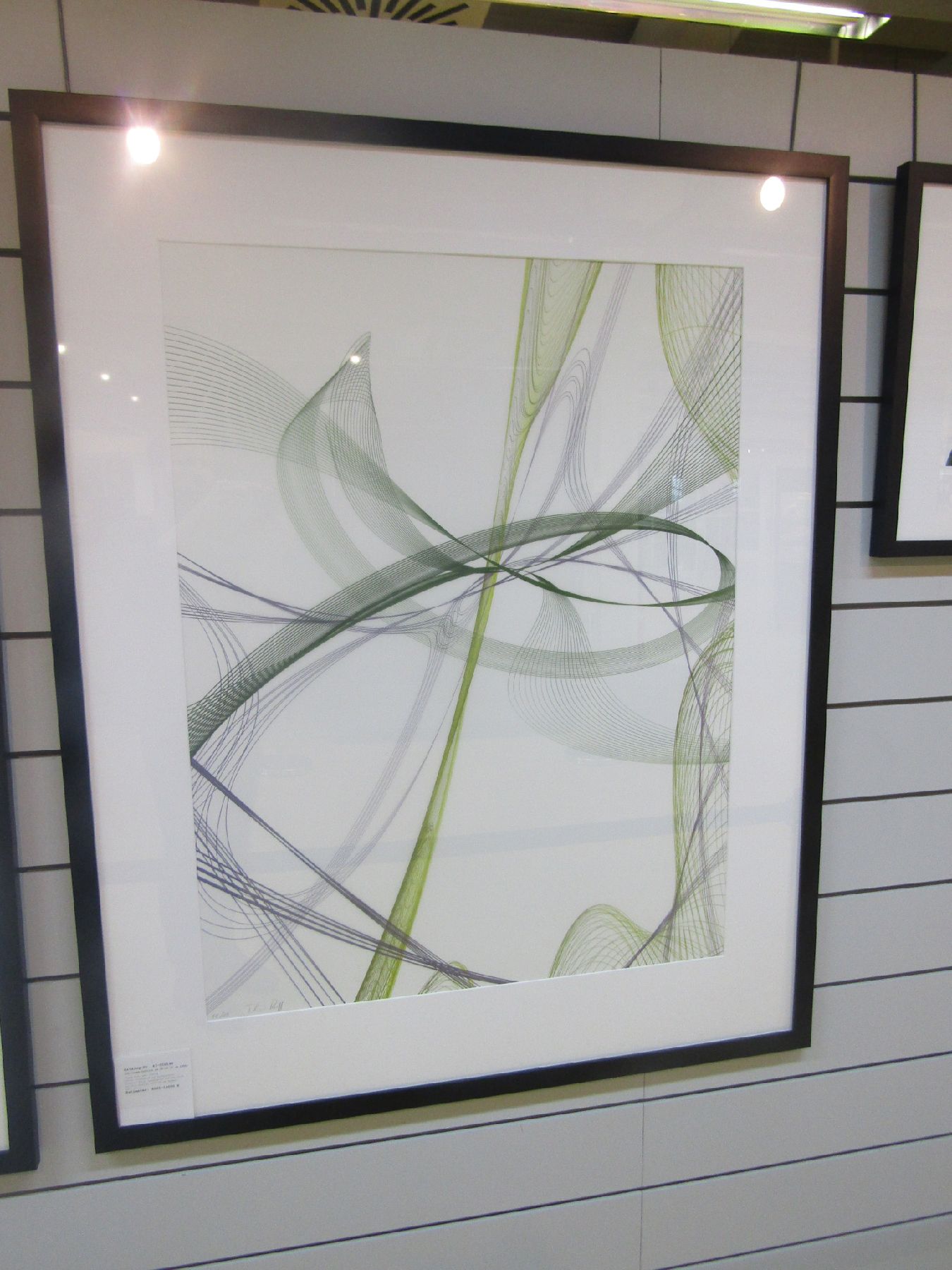 Detail c: Thomas Ruff, geb. 1958, Zycles, Ditoneprint auf transparenter Polyester Folie, handsigniert und num. 11/15 aus 2014, Blattgr. 100 x 80 cm, Rahmen: ...