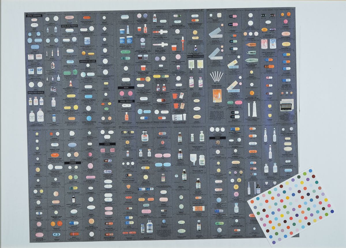 Damien Hirst, geb. 1965 Bristol, Pharmacy, Multiple, ca. 54x49cm, u.Gl., R.