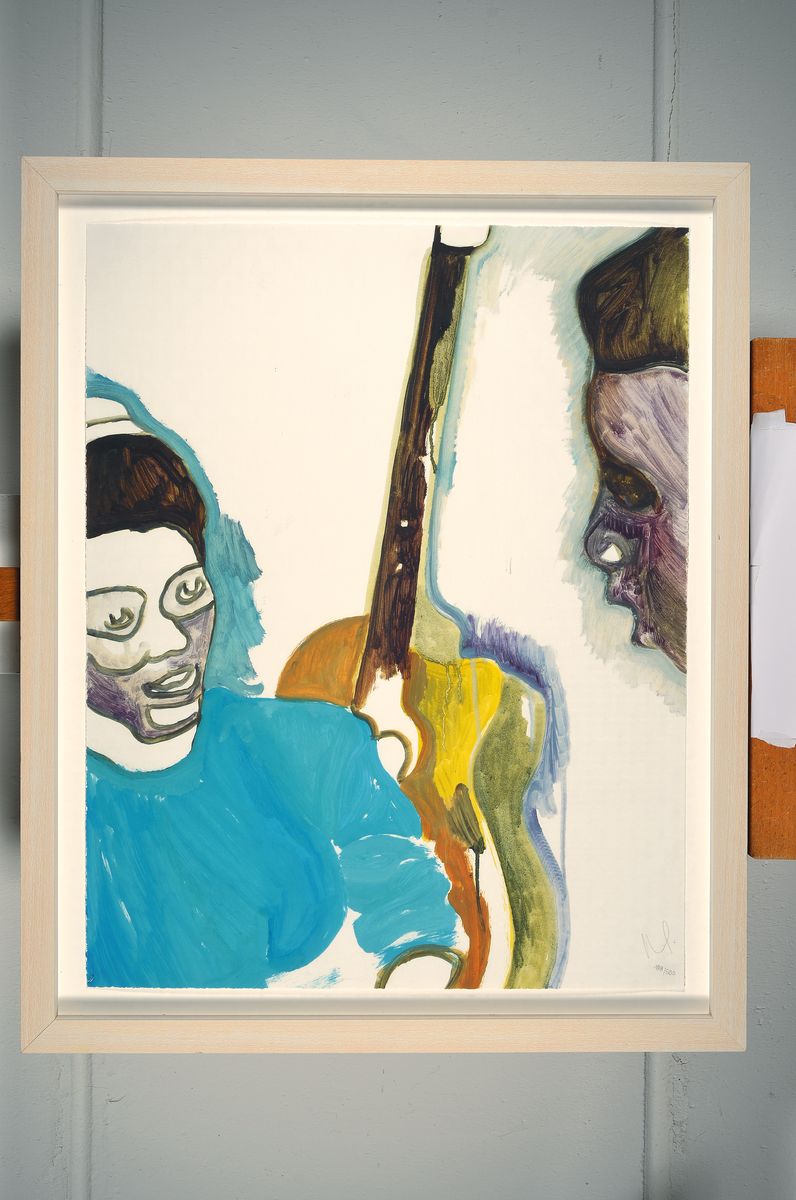 Detail k: Peter Doig, geb. 1959, Two Students, Farboffset von 2008, handsigniert und num. 188/500, ca. 72.5x57.3cm, u.Gl., R.