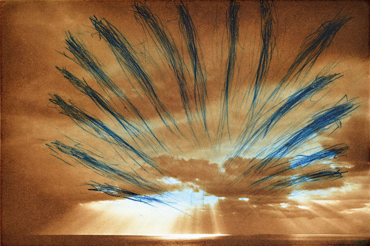 Arnulf Rainer, geb. 1929, Farbradierung, handsigniert, num. 17/35, ca. 23.5x35cm, Blattgr. ca. 53x60cm