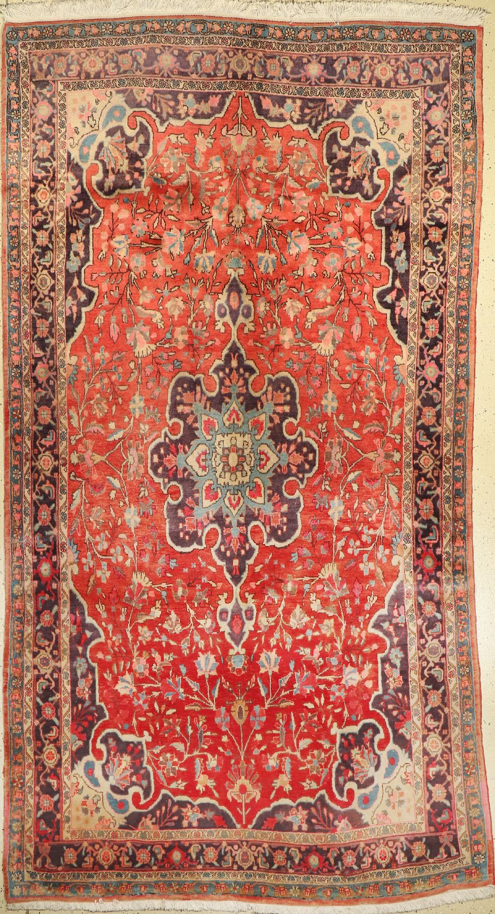 Bidjar alt, Persien, ca. 50 Jahre, Wolle auf Baumwolle, ca. 280 x 147 cm, EHZ: 2-3, verblaßt