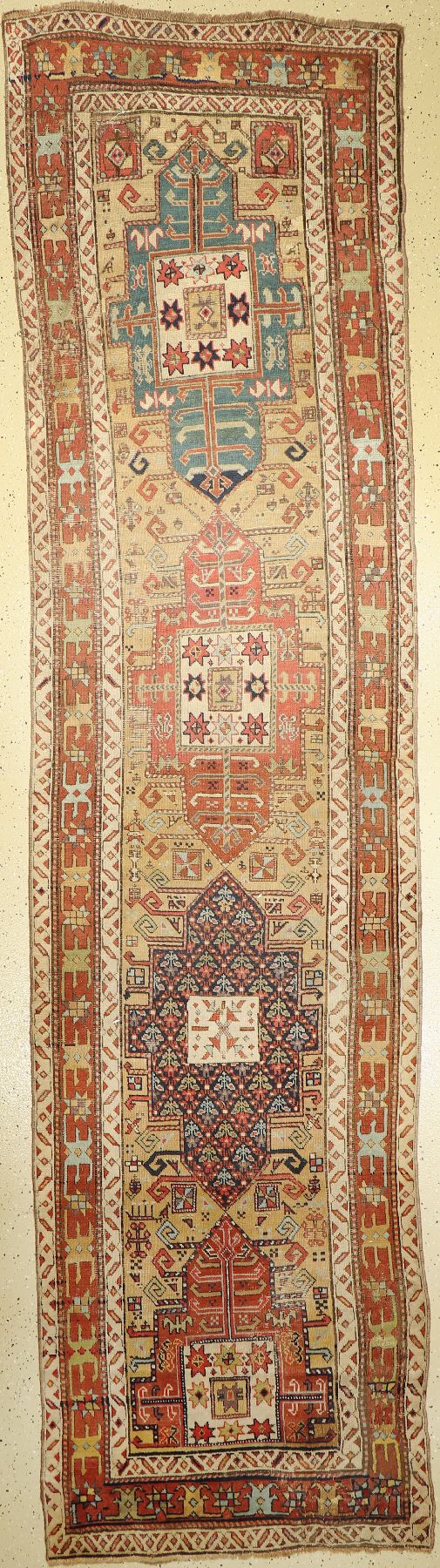 Shahsavan antik, Persien, 19.Jhd., Wolle auf Wolle, ca. 380 x 97 cm, EHZ: 4