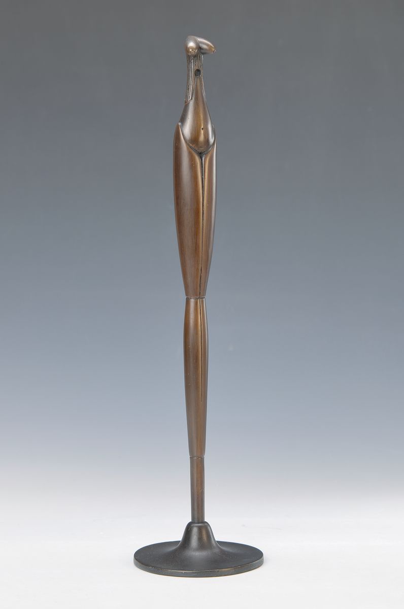 Paul Wunderlich , Eberswalde 1927-2010 Saint Pierre-de-Vassols, Bronzeskulptur, Stele des Salomons, sign., num. 527/1250, Gießerstempel, H. ca. 39 cm