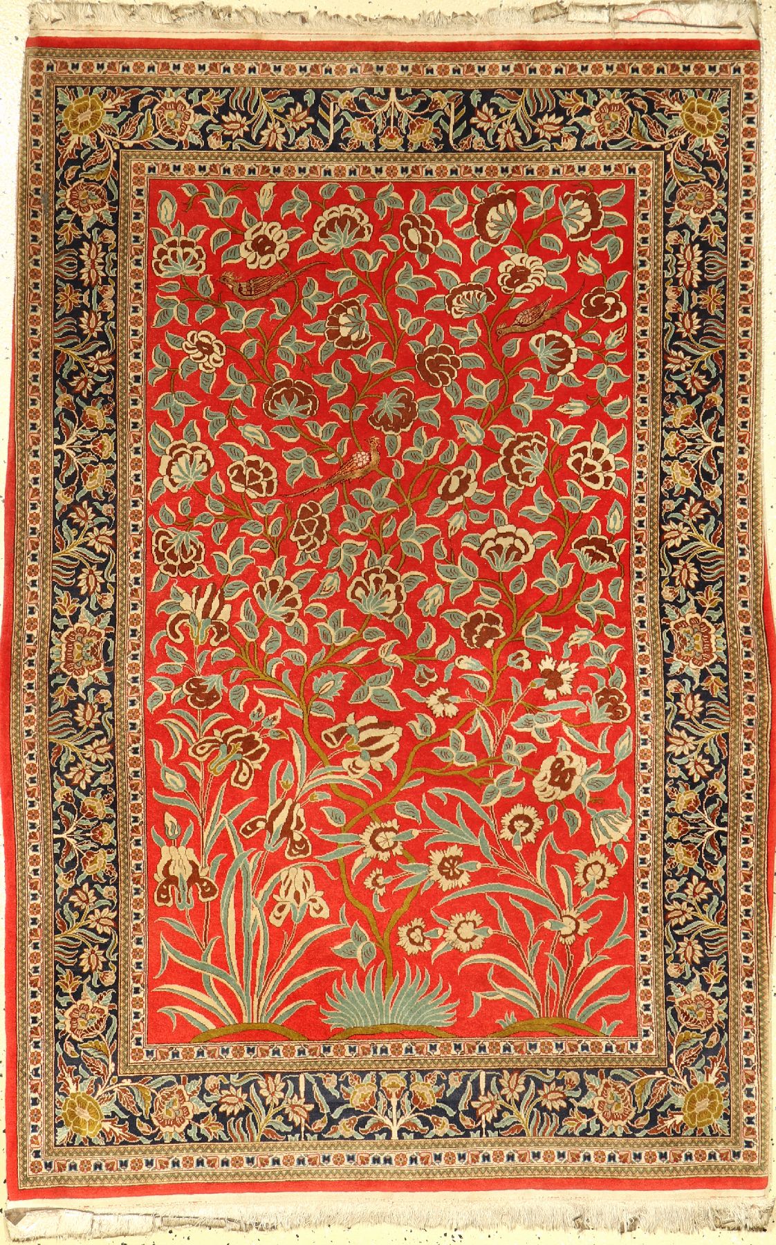 Ghom Kork, Persien, ca. 30 Jahre, Korkwollemit Seide, ca. 165 x 108 cm, EHZ: 2