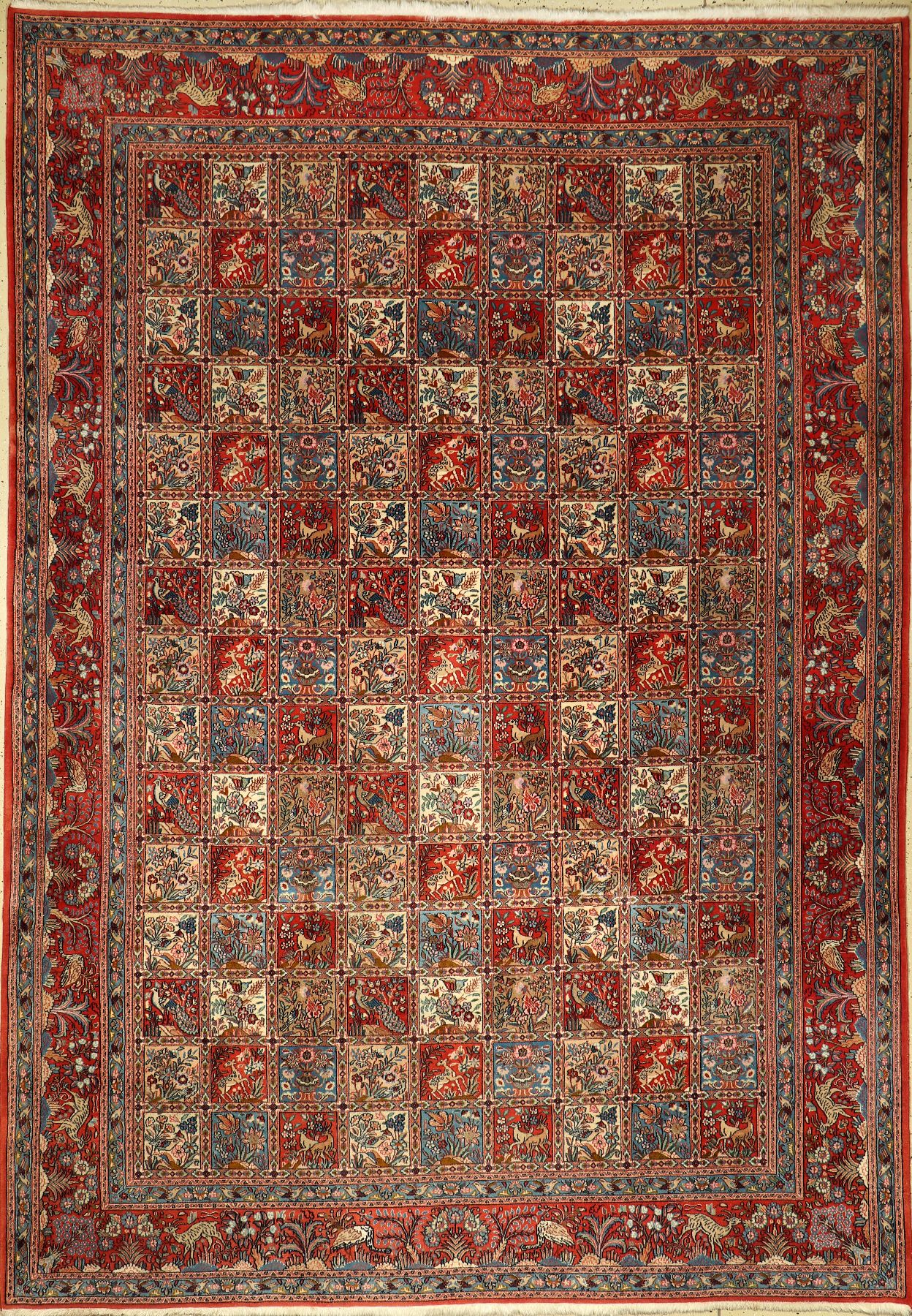 Mud fein, Persien, ca. 30 Jahre, Korkwolle mit Seide, ca. 355 x 248 cm, EHZ: 2