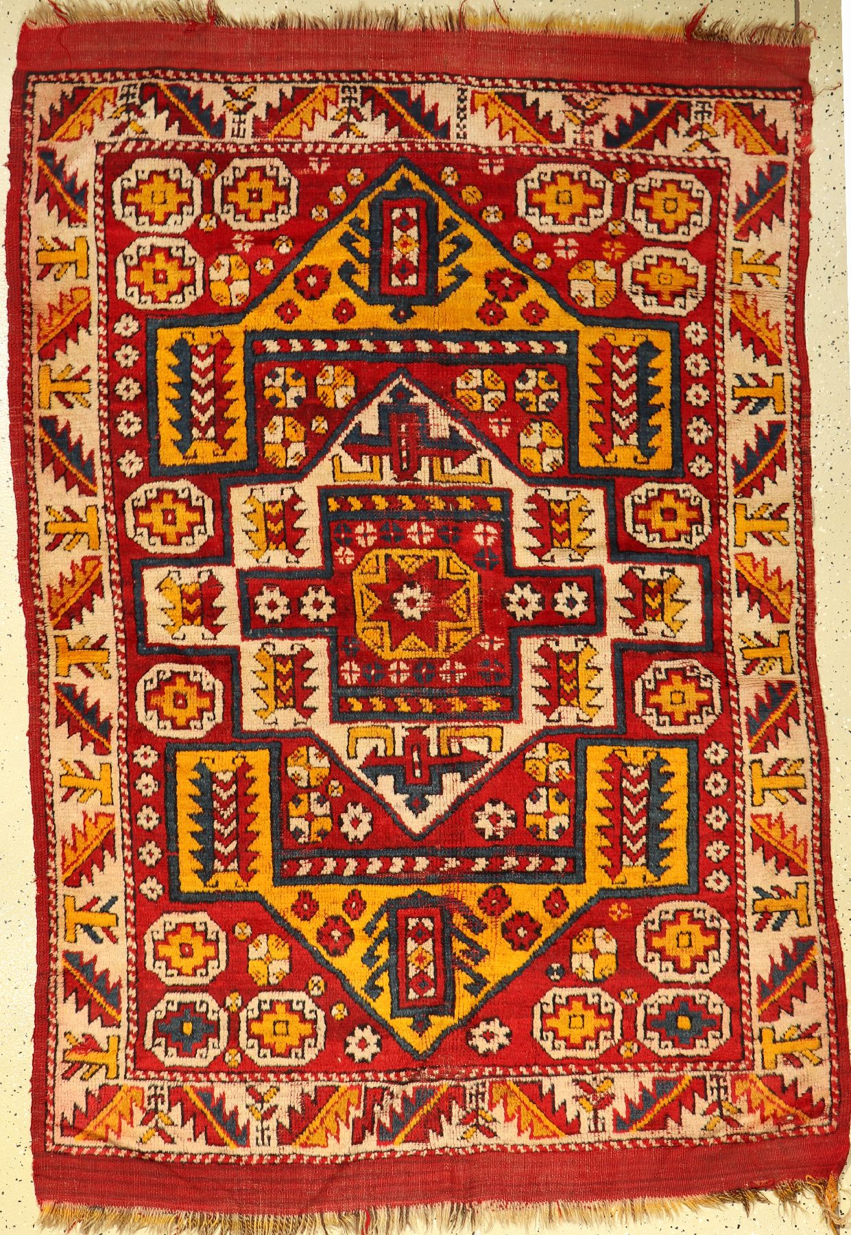Canakale, Türkei, um 1920, Wolle auf Wolle,ca. 200 x 138 cm, EHZ: 4(verfärbt)