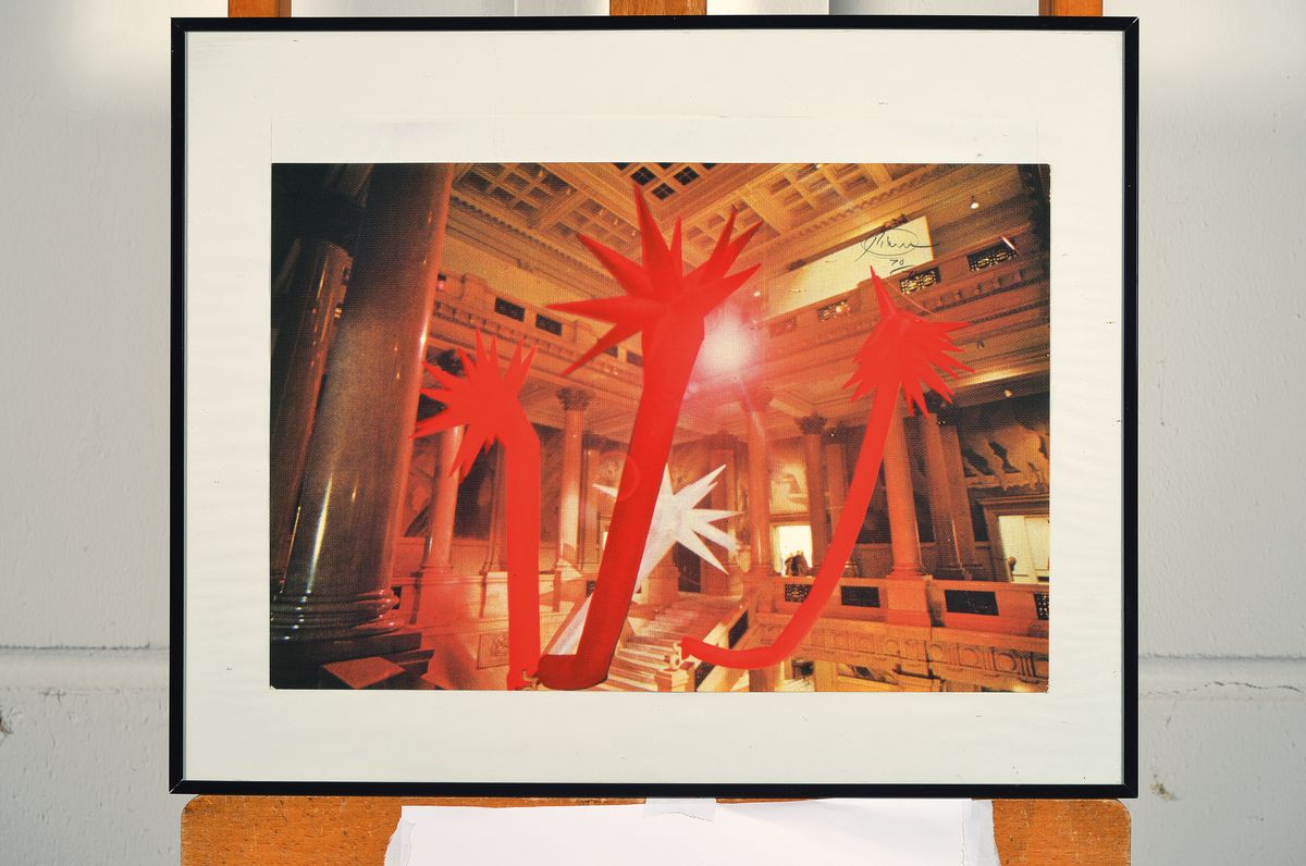 Detail k: Otto Piene, 1928-2014, Farboffset, handsigniert, num. 96/100, ca. 27.5x40.5cm, u.Gl., R. ca. 41x51cm