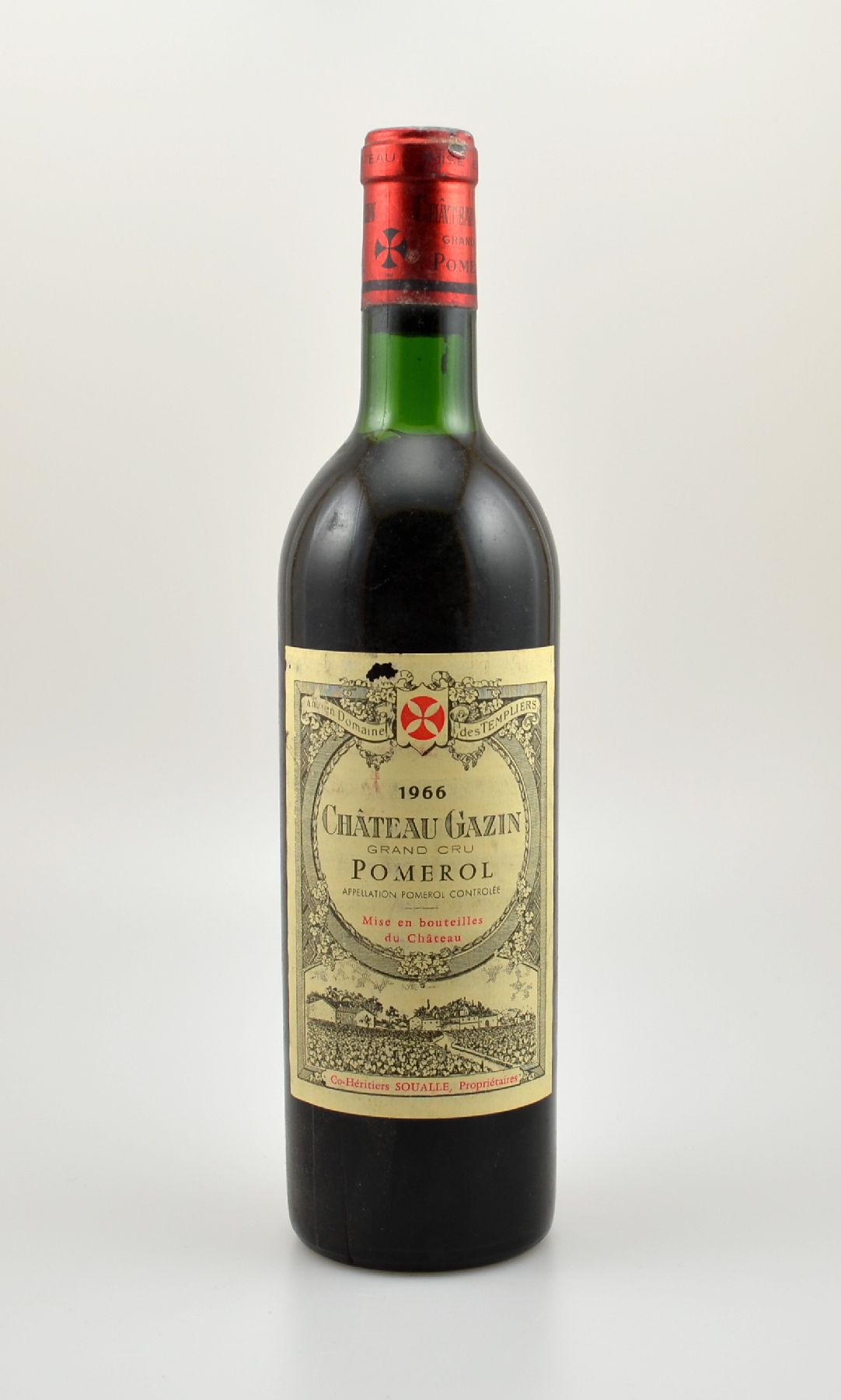 7 Flaschen 1966 Chateau Gazin Grand Cru, Pomerol, Füllstände: je ca. into neck bis intoneck, Etiketten und Kapseln z.T. l. besch., unverkostet, ...