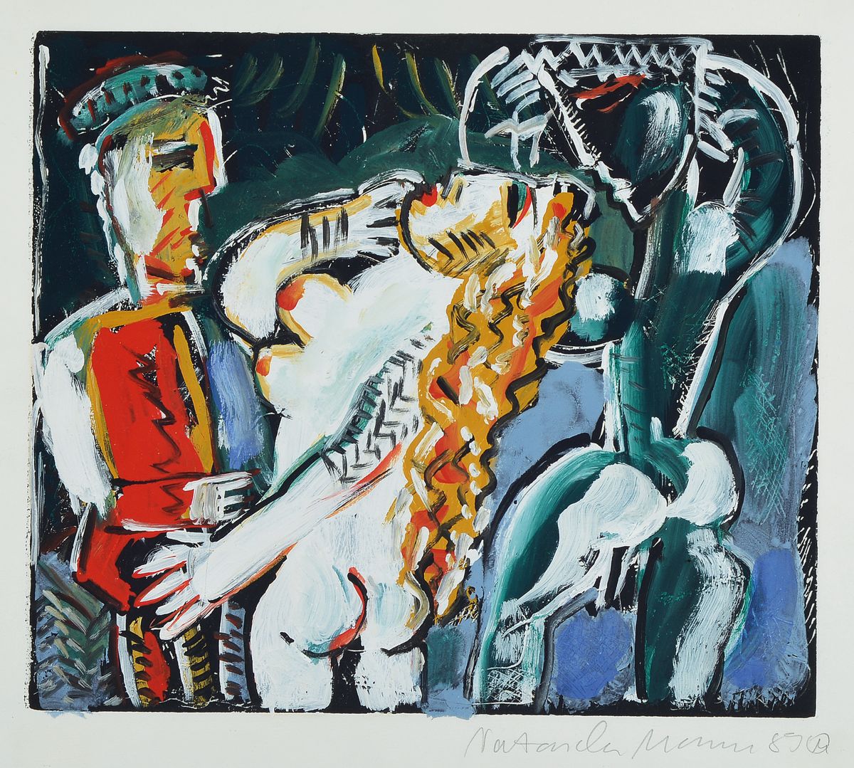 Natascha Mann, geboren 1946 in Pittersdorf/Bayreuth, Studium an der Kunstakademie in Stuttgart und München, zahlreiche Einzelausstellungen in Europa ...