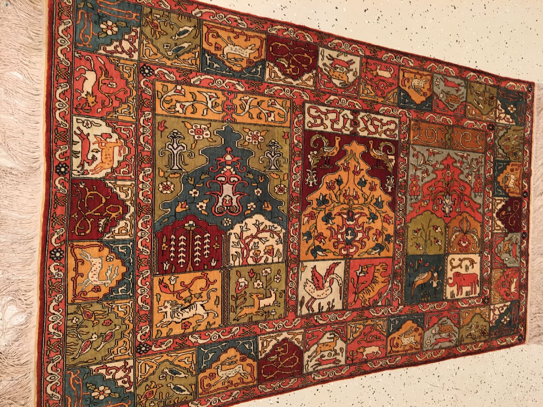 Detail a: Seiden Kaisery "Metallbrokat" alt (Saf Design), Türkei, um 1960, reine Naturseide mit Metallbrokat. Farbenfroher Seiden Kaisery mit ...